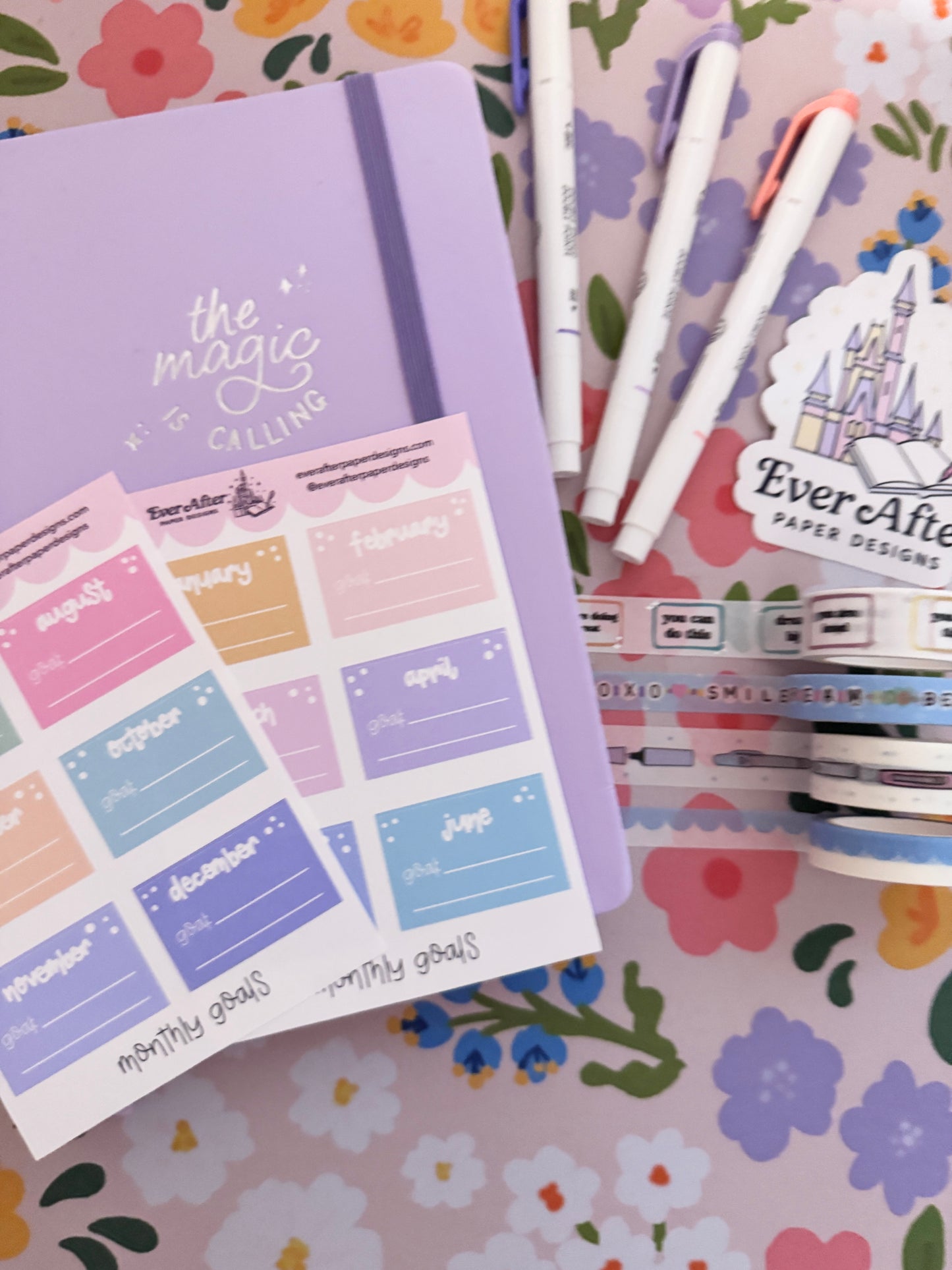 Monthly Goals Sticker Sheet