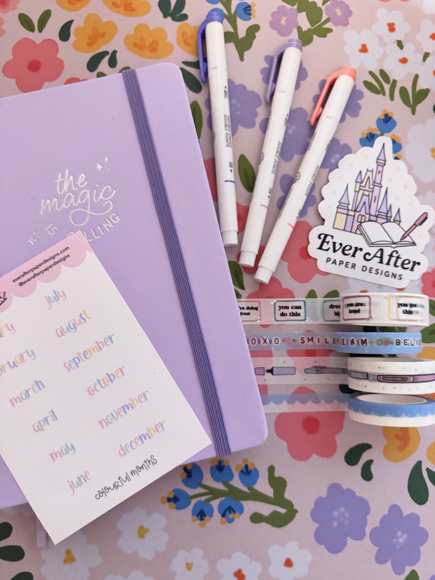 Colourful Months Sticker Sheet