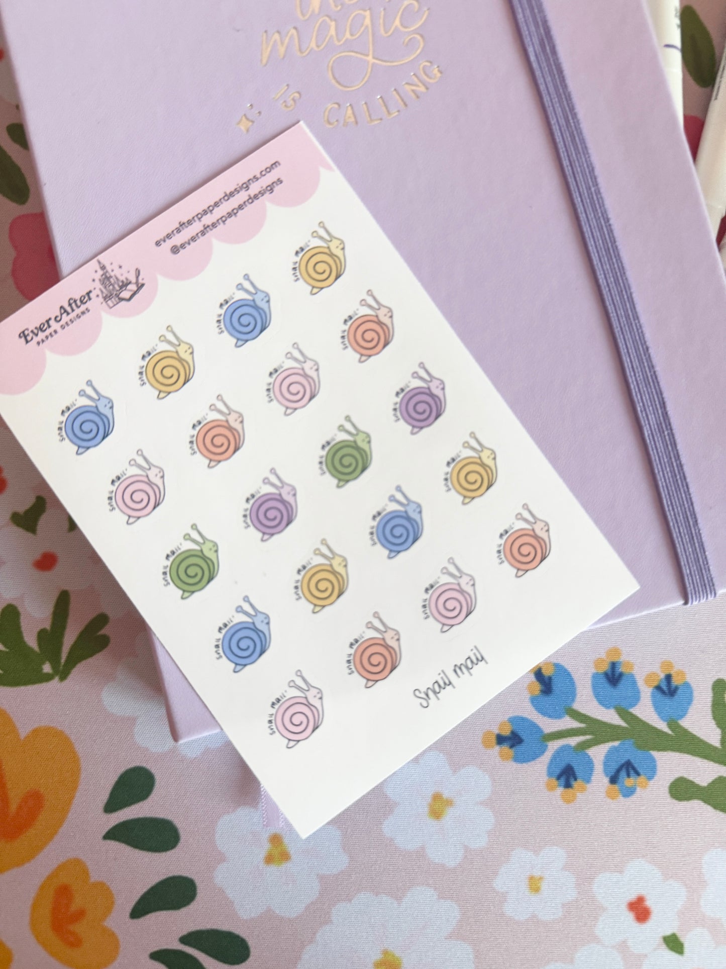 Snail Mail Sticker Sheet