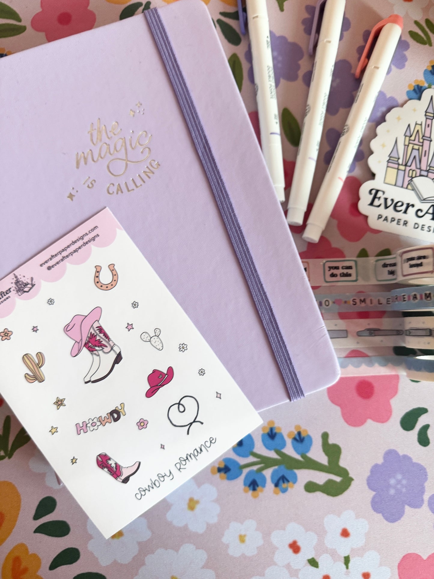 Cowboy Romance Sticker Sheet