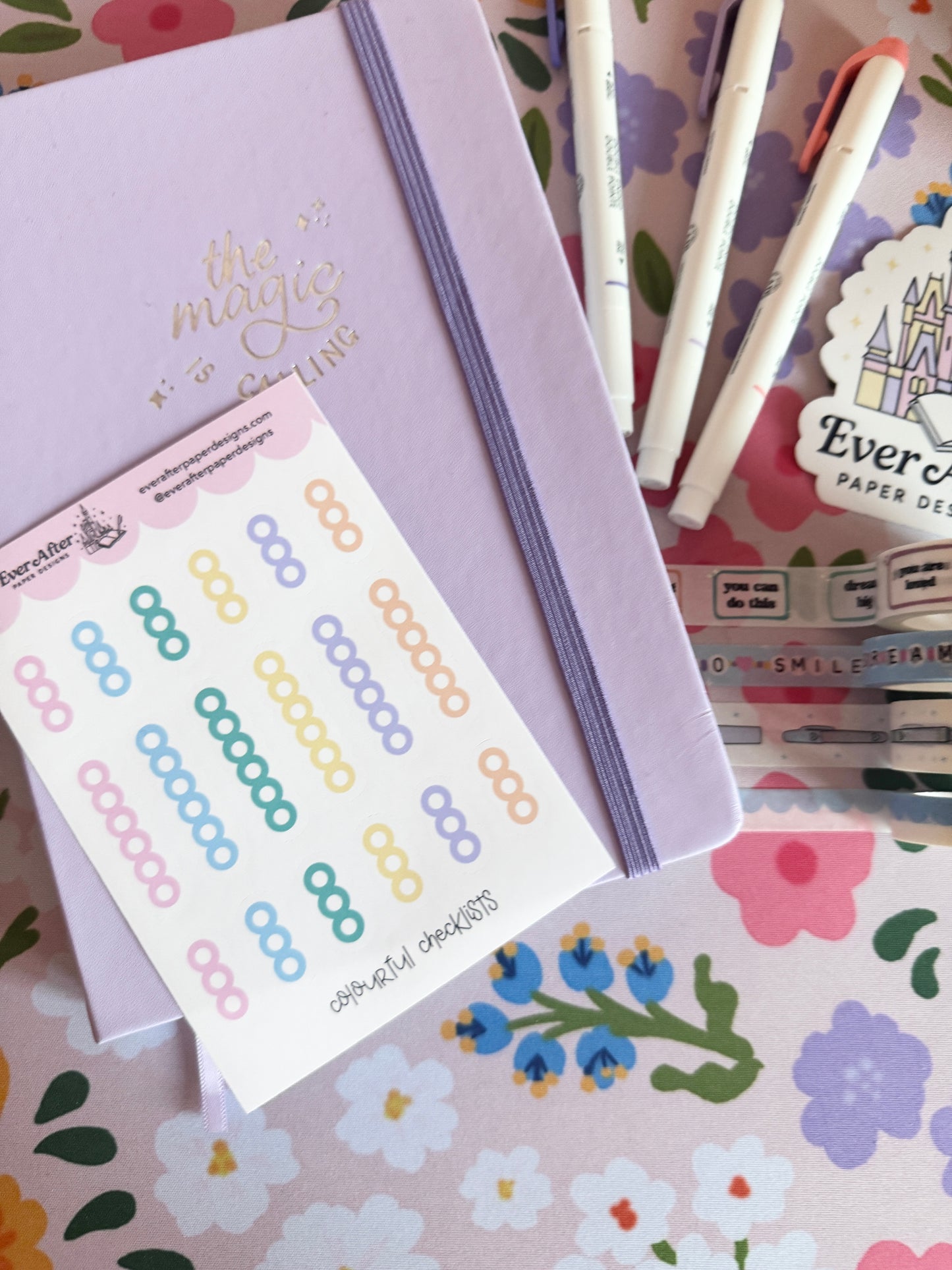 Colourful Checklists Sticker Sheet