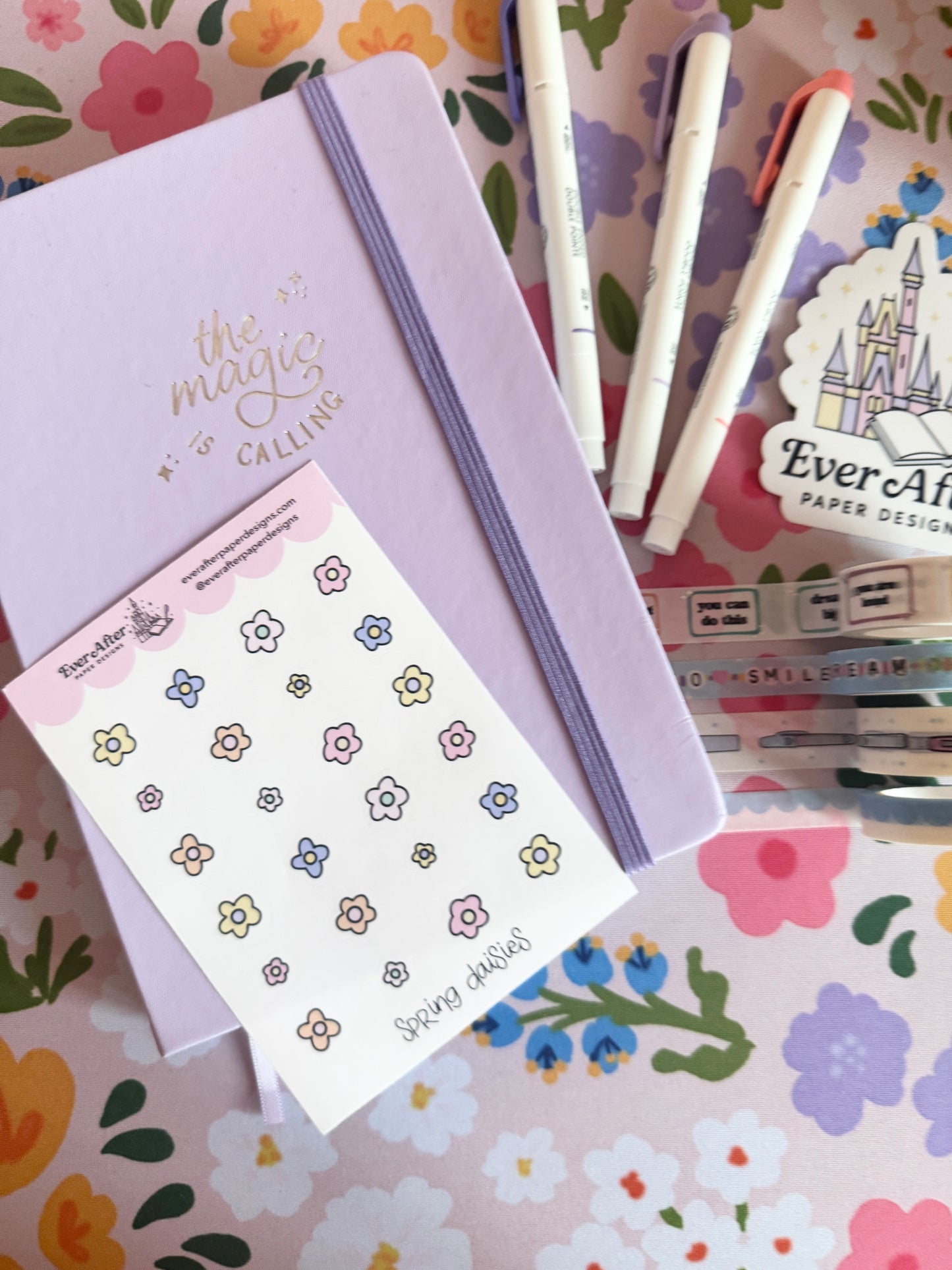 Spring Daisies Sticker Sheet