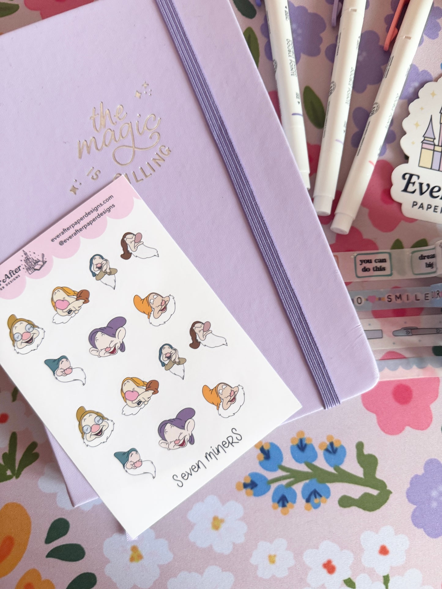 Seven Miners Sticker Sheet