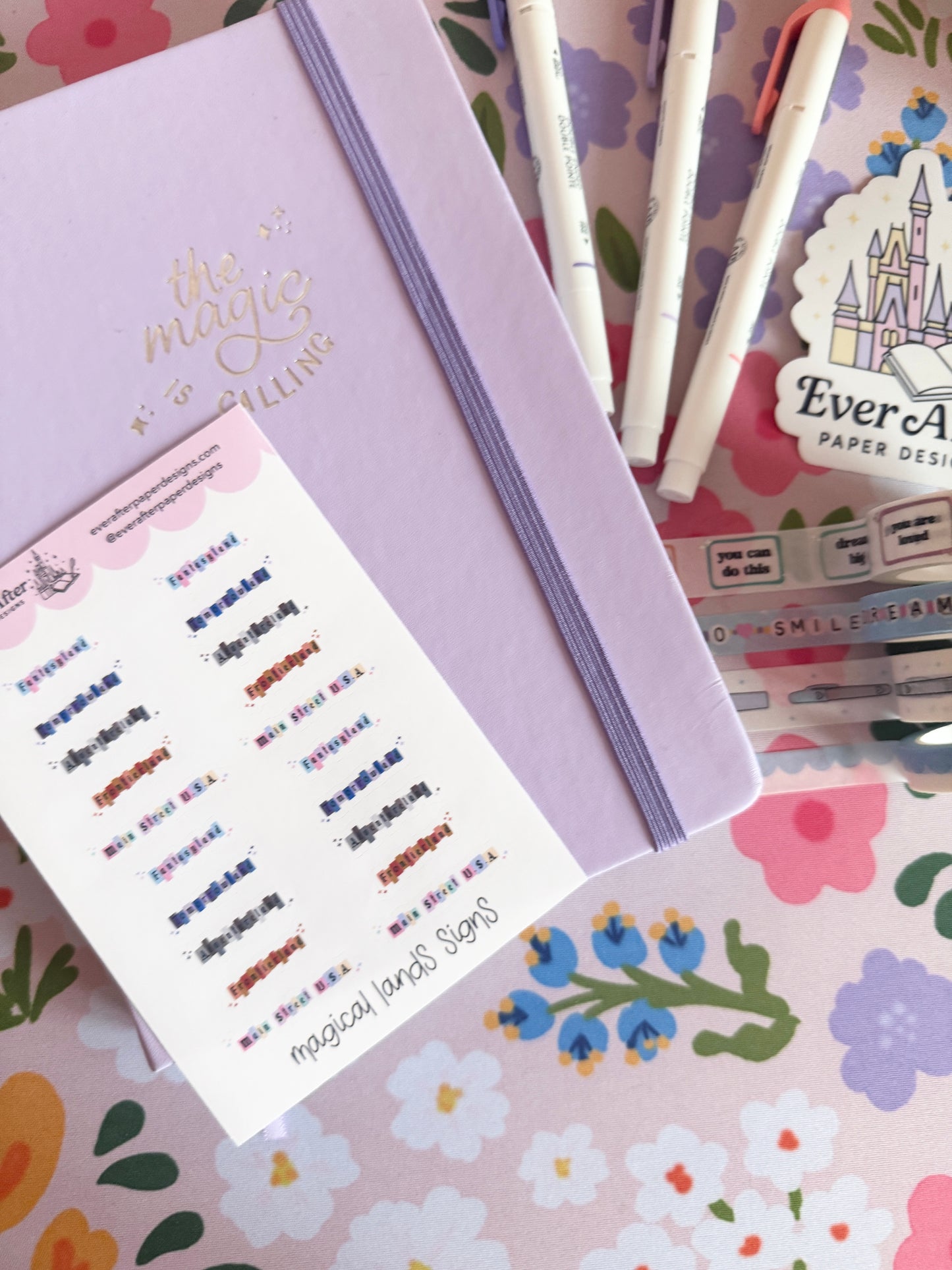 Magical Lands Signs Sticker Sheet