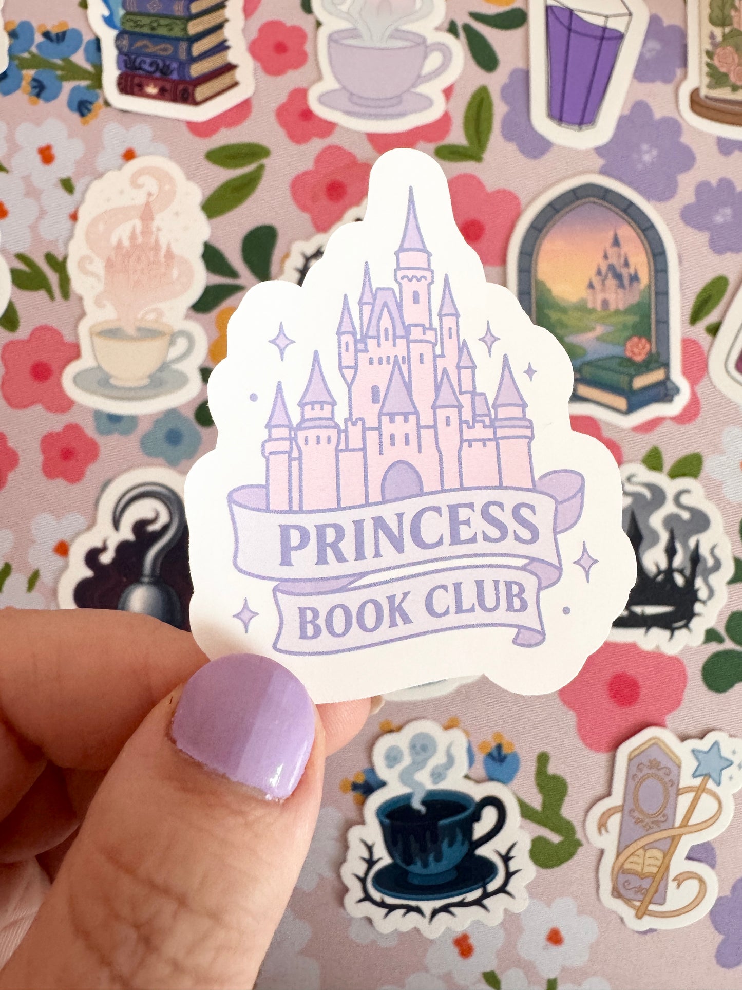 Princess Book Club Clear Sticker