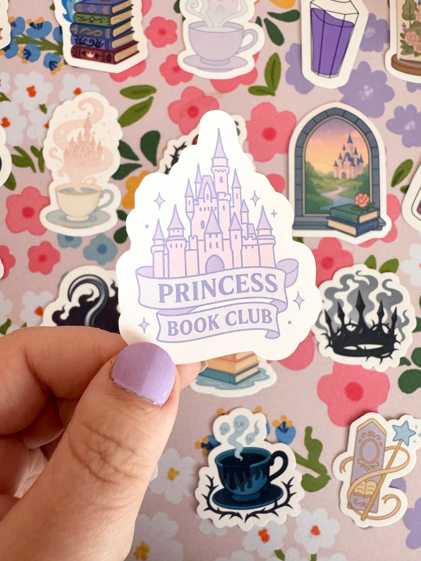 Princess Book Club Clear Sticker