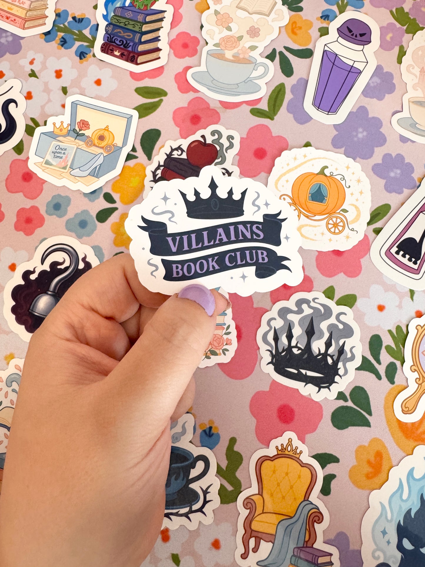 Villains Book Club Clear Sticker