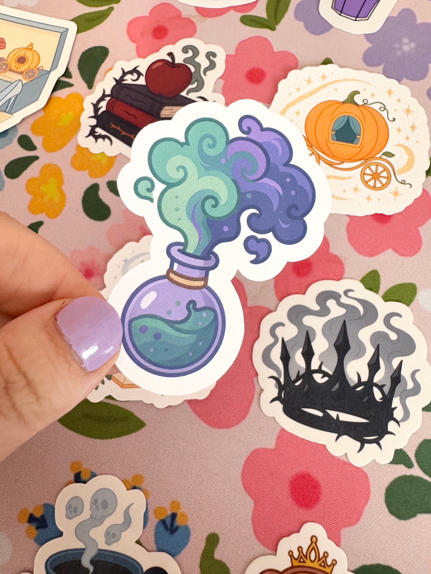 Villains Exploding Potion Clear Sticker
