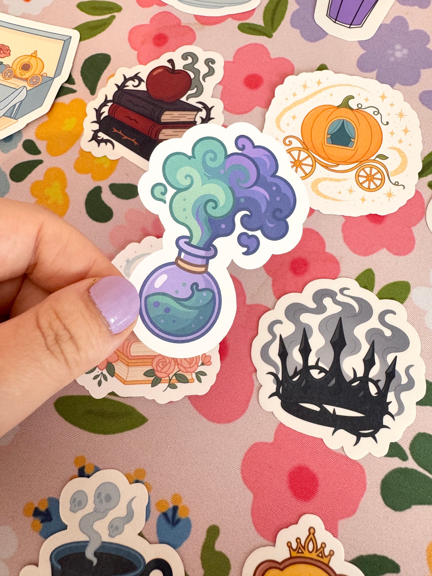 Villains Exploding Potion Clear Sticker