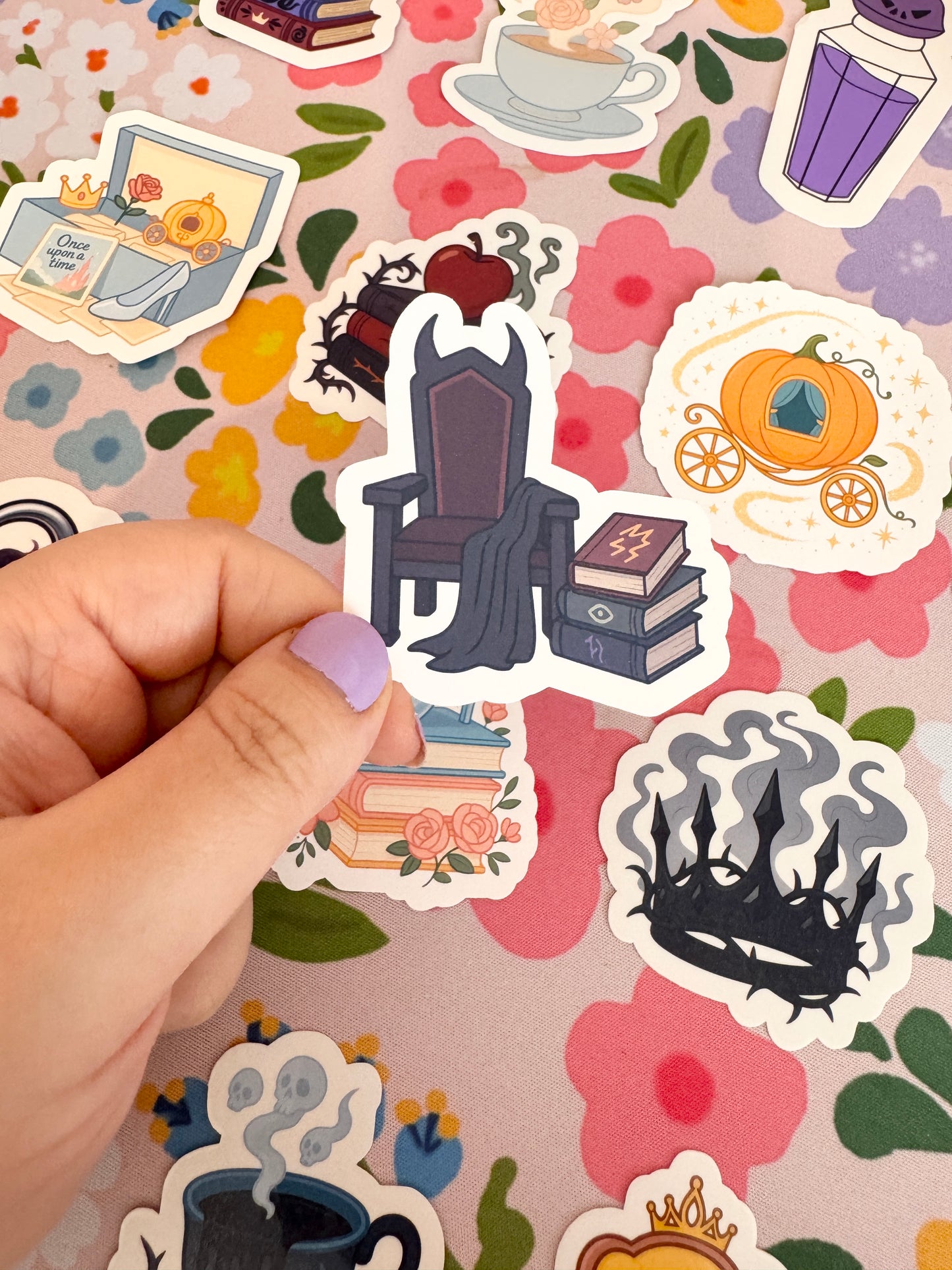 Villains Throne Clear Sticker