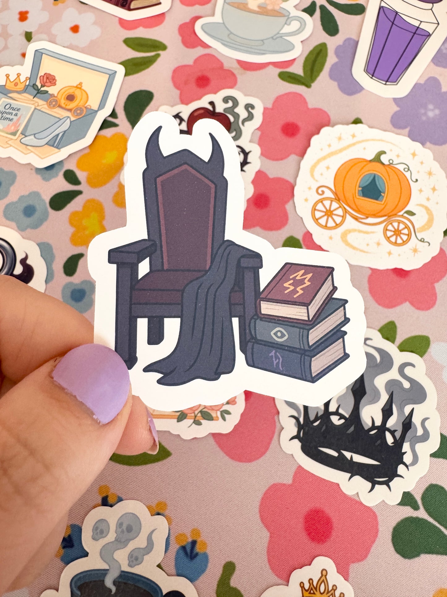 Villains Throne Clear Sticker