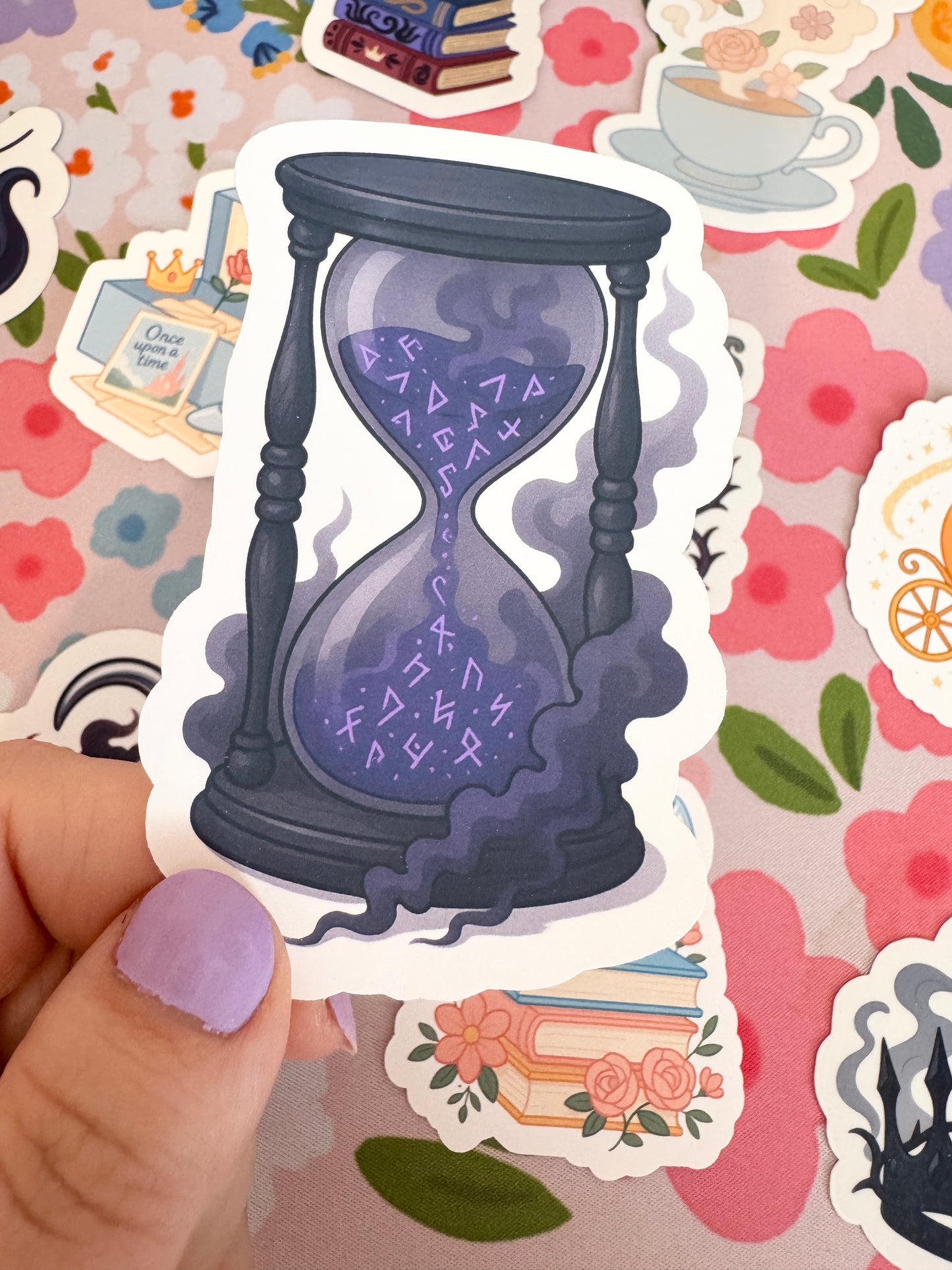 Villains Hourglass Clear Sticker