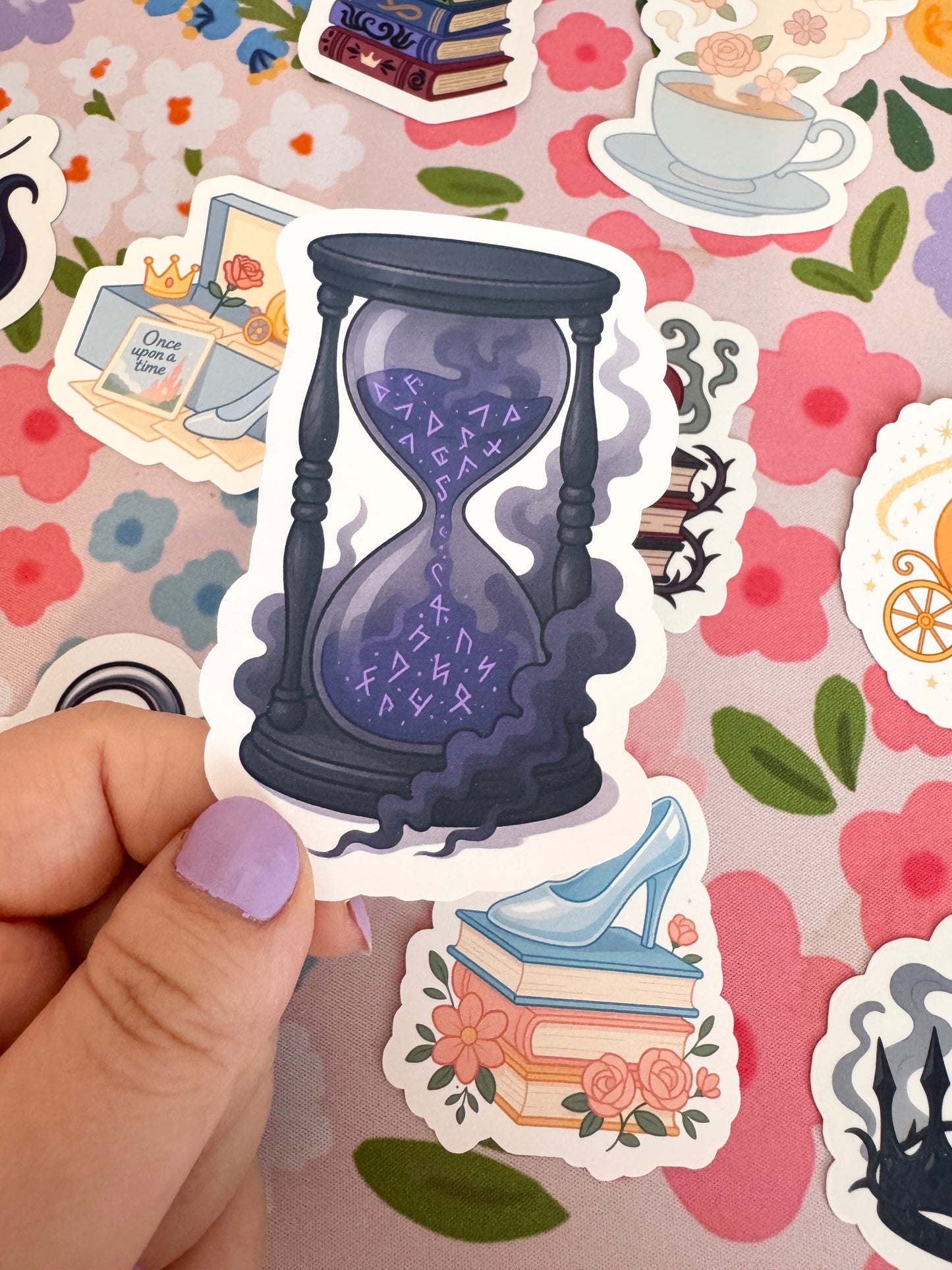 Villains Hourglass Clear Sticker
