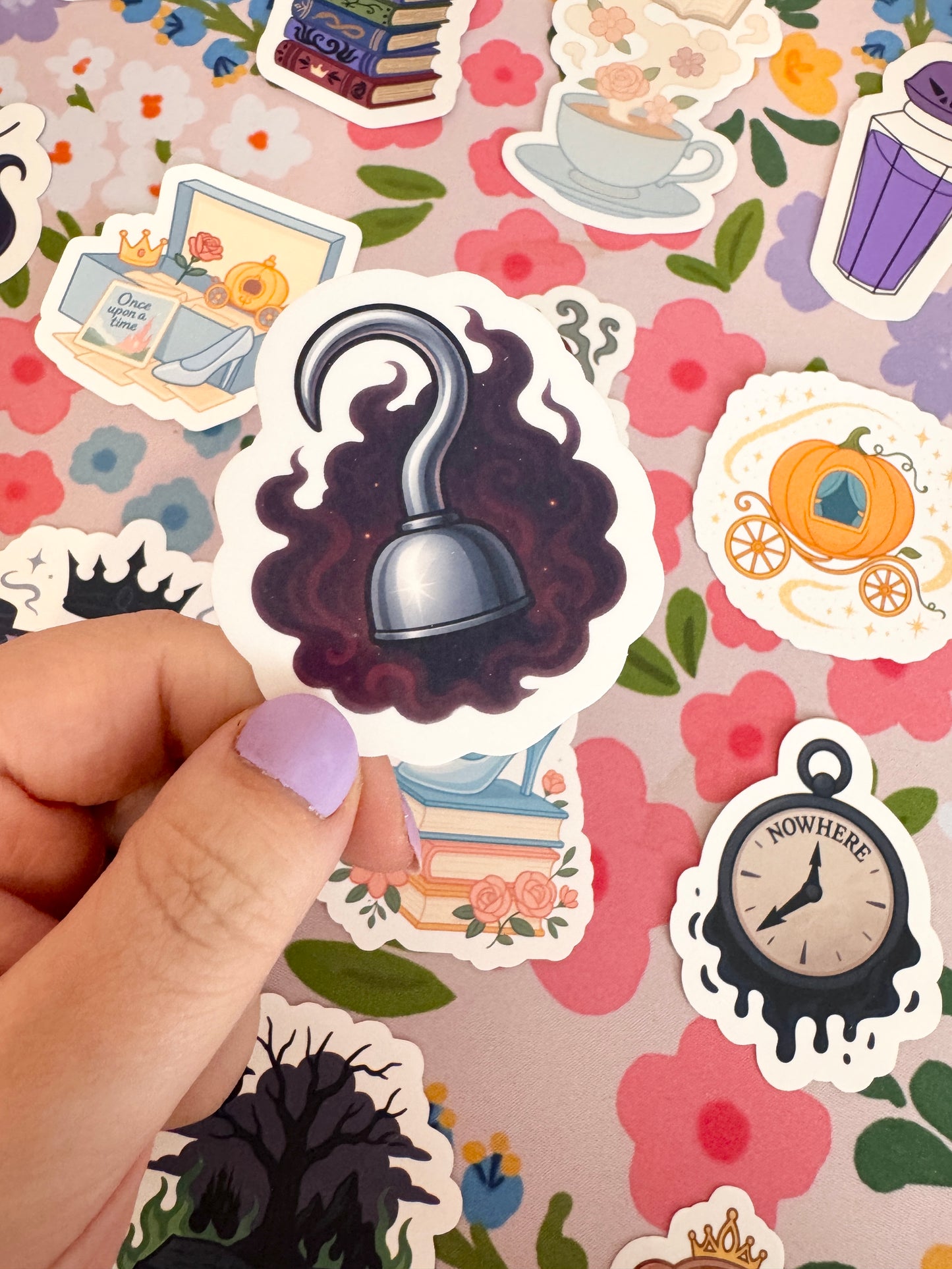 Villains Hook Clear Sticker