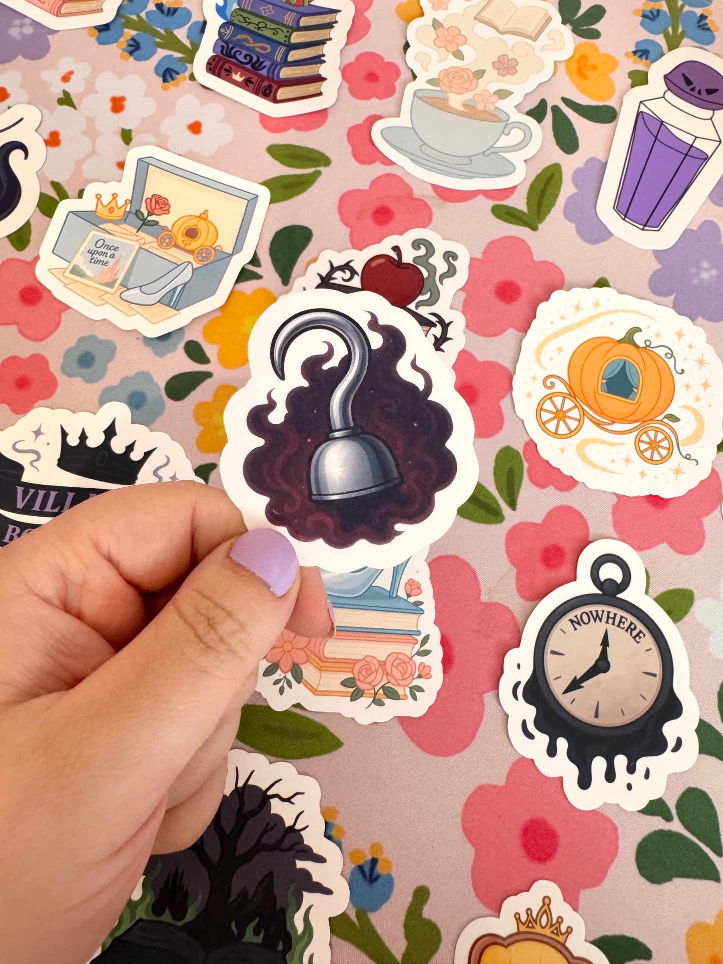 Villains Hook Clear Sticker