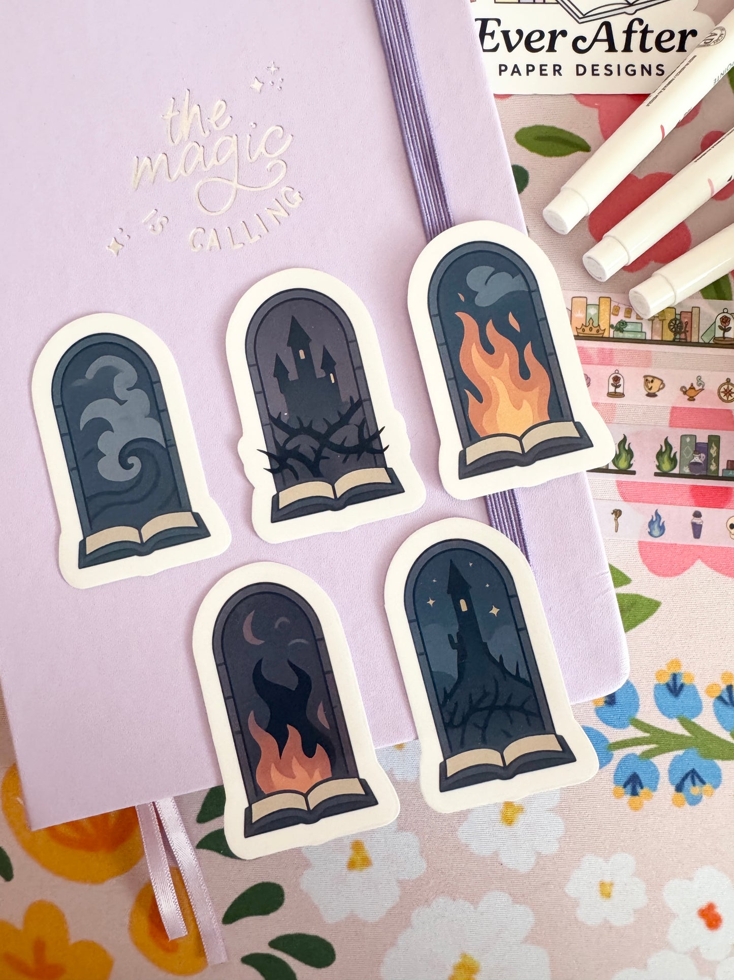 Villains Windows Clear Sticker Set