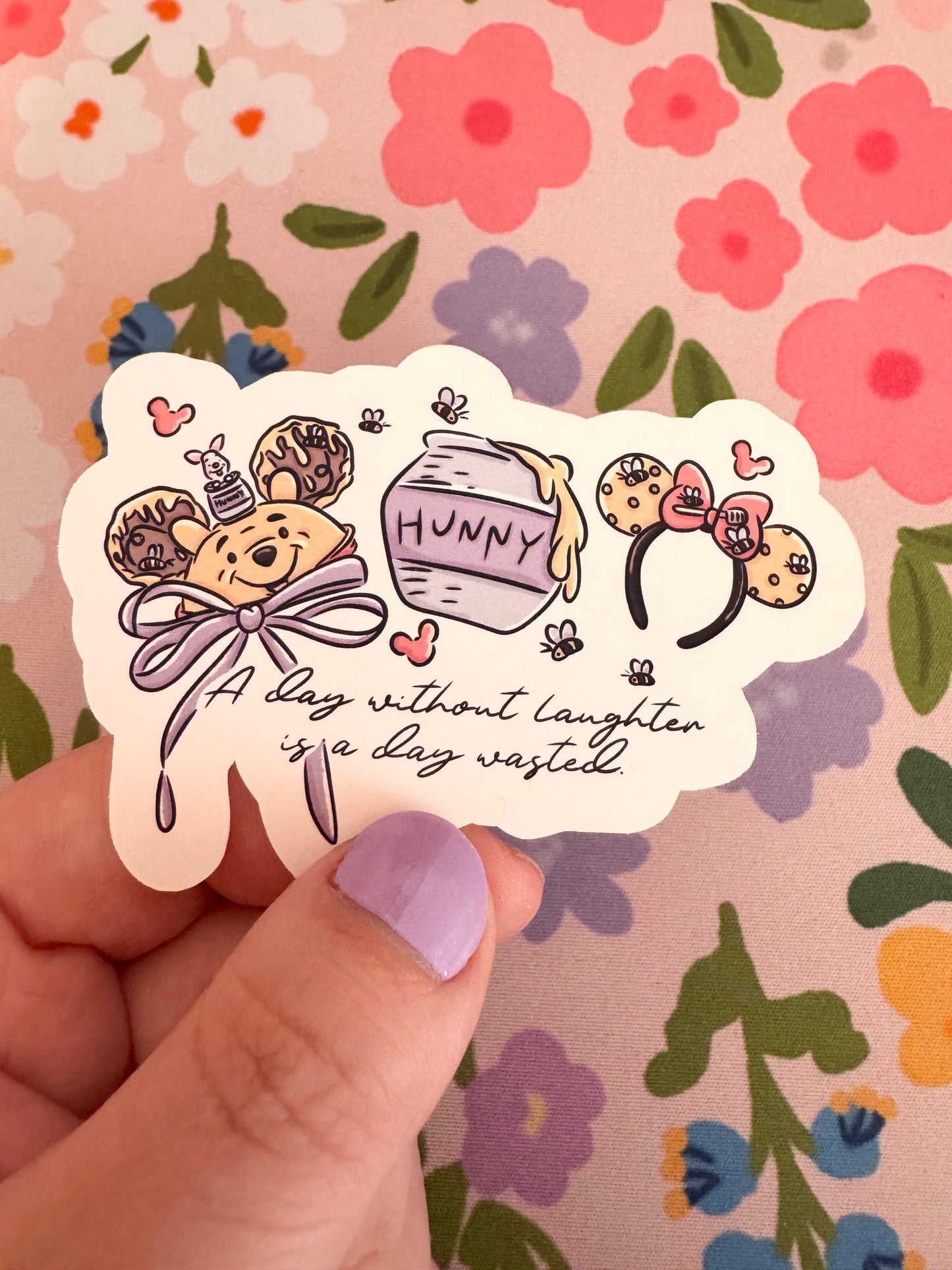 Day Without Laughter Acre Wood Vinyl Sticker