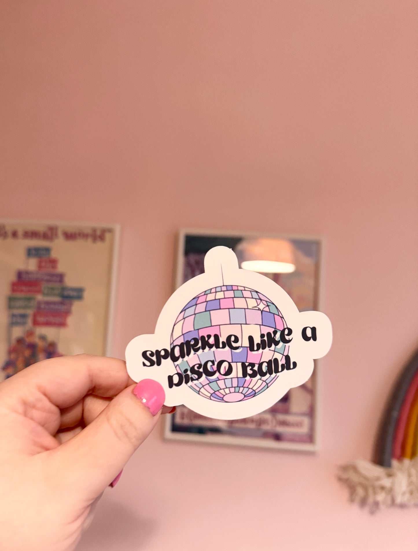 Disco Ball Vinyl Sticker