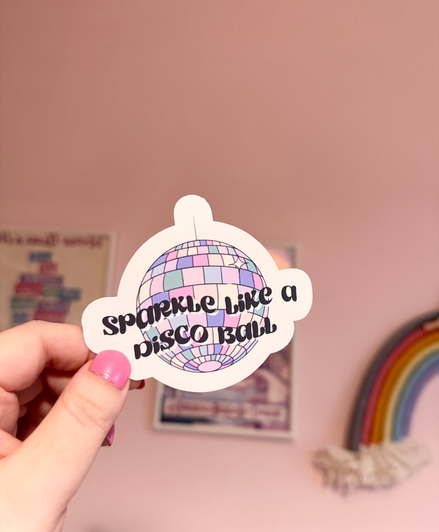 Disco Ball Vinyl Sticker