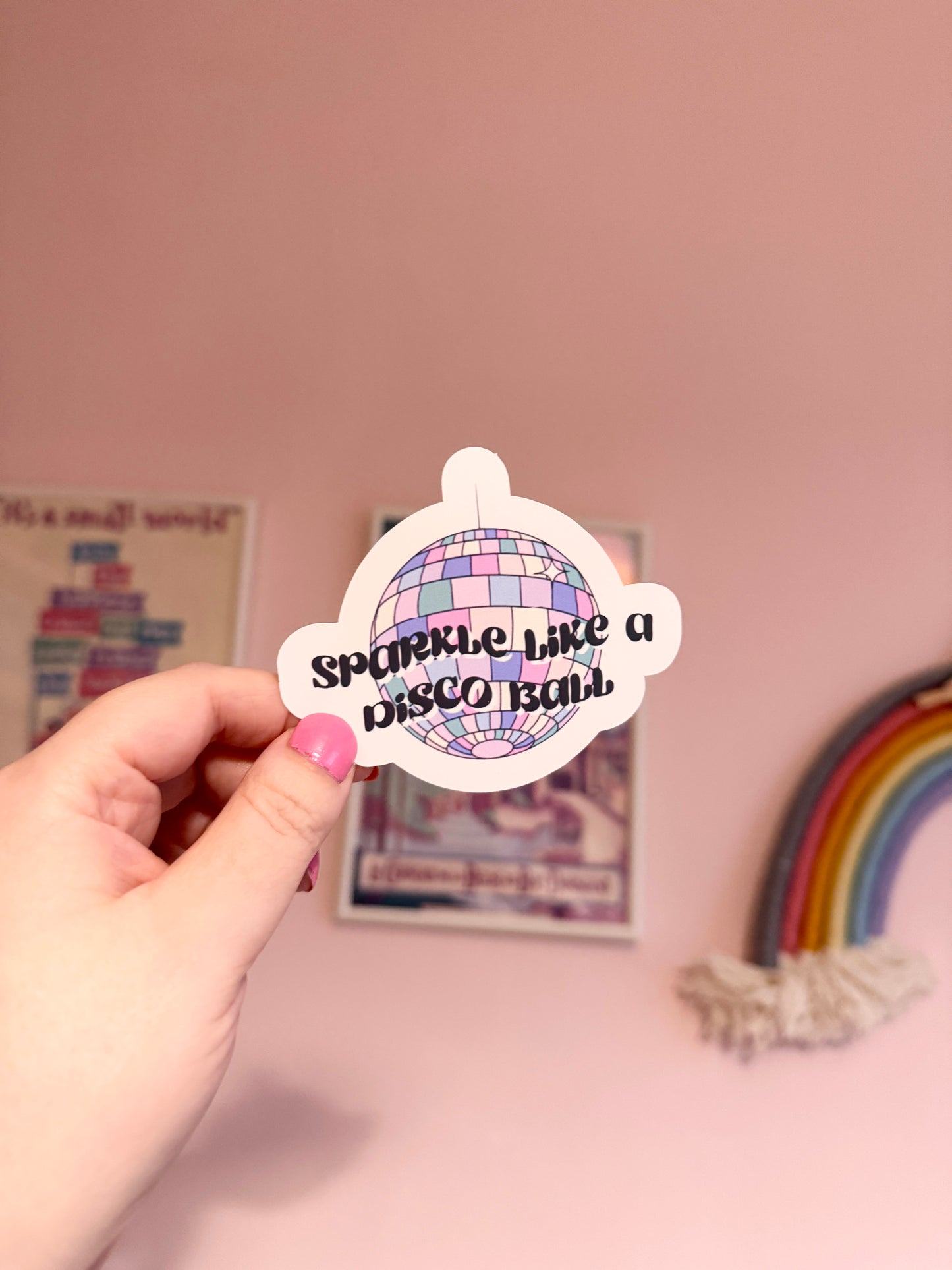 Disco Ball Vinyl Sticker