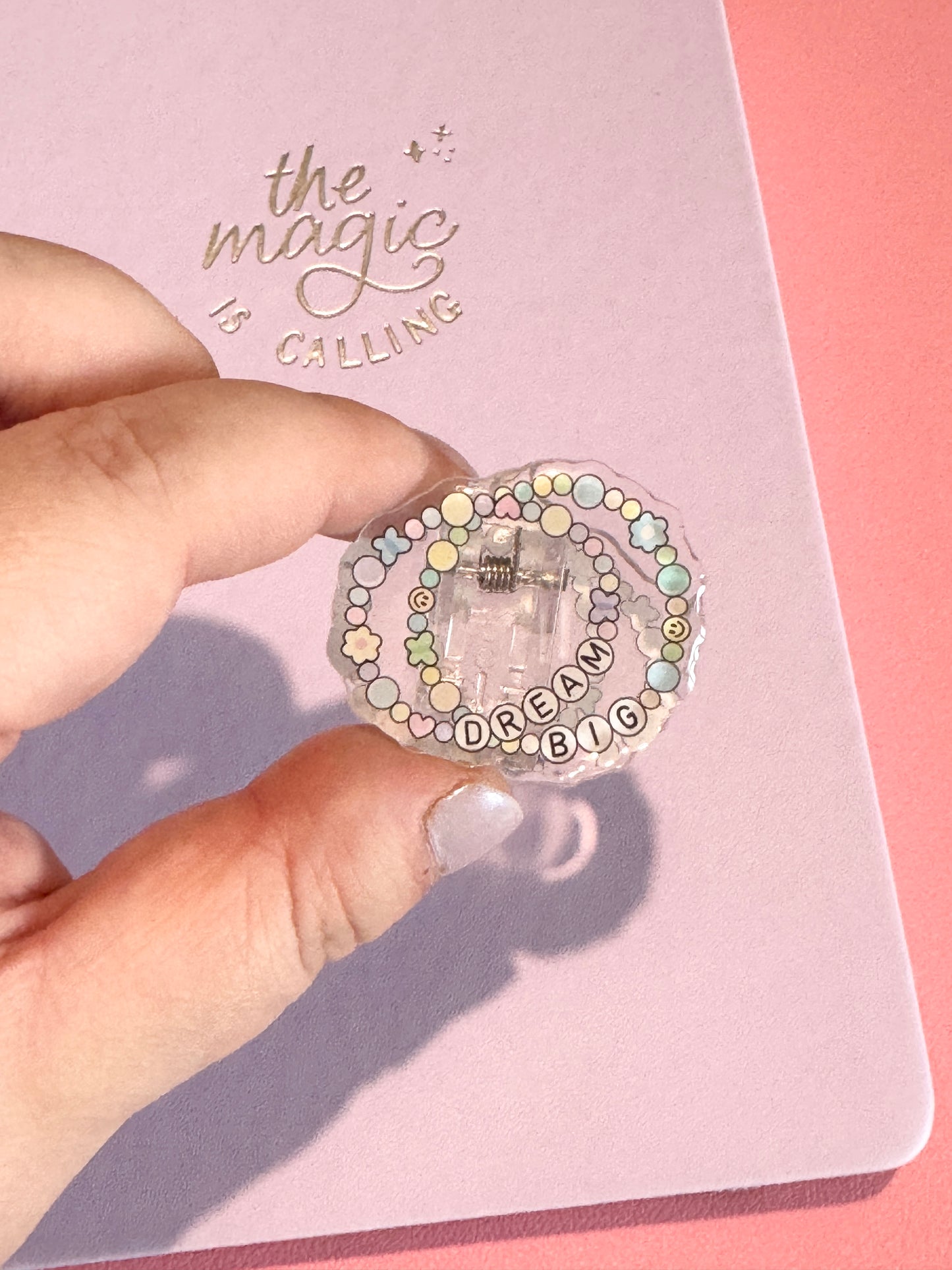 Friendship Bracelet Acrylic Planner Journal Clip