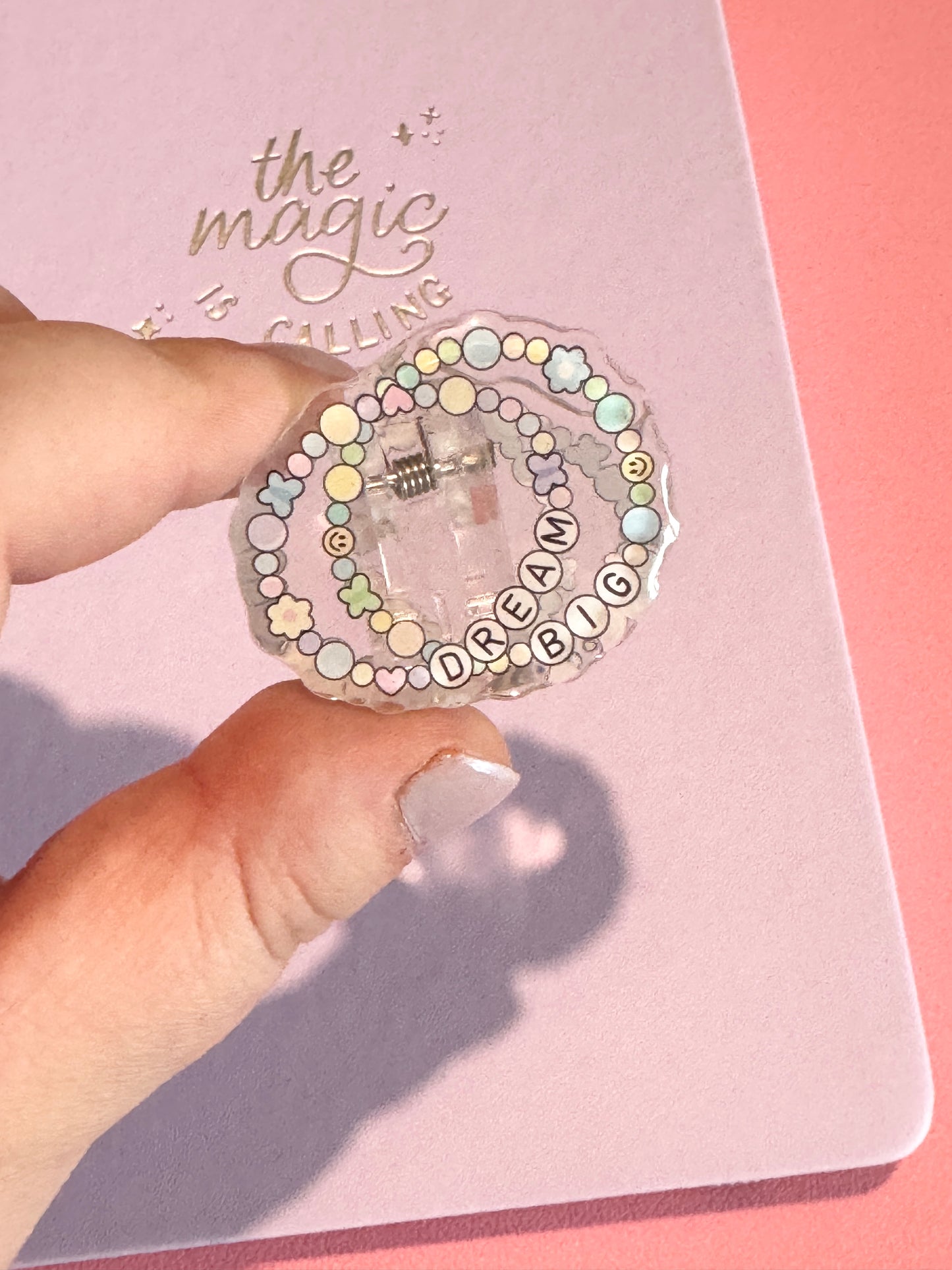 Friendship Bracelet Acrylic Planner Journal Clip