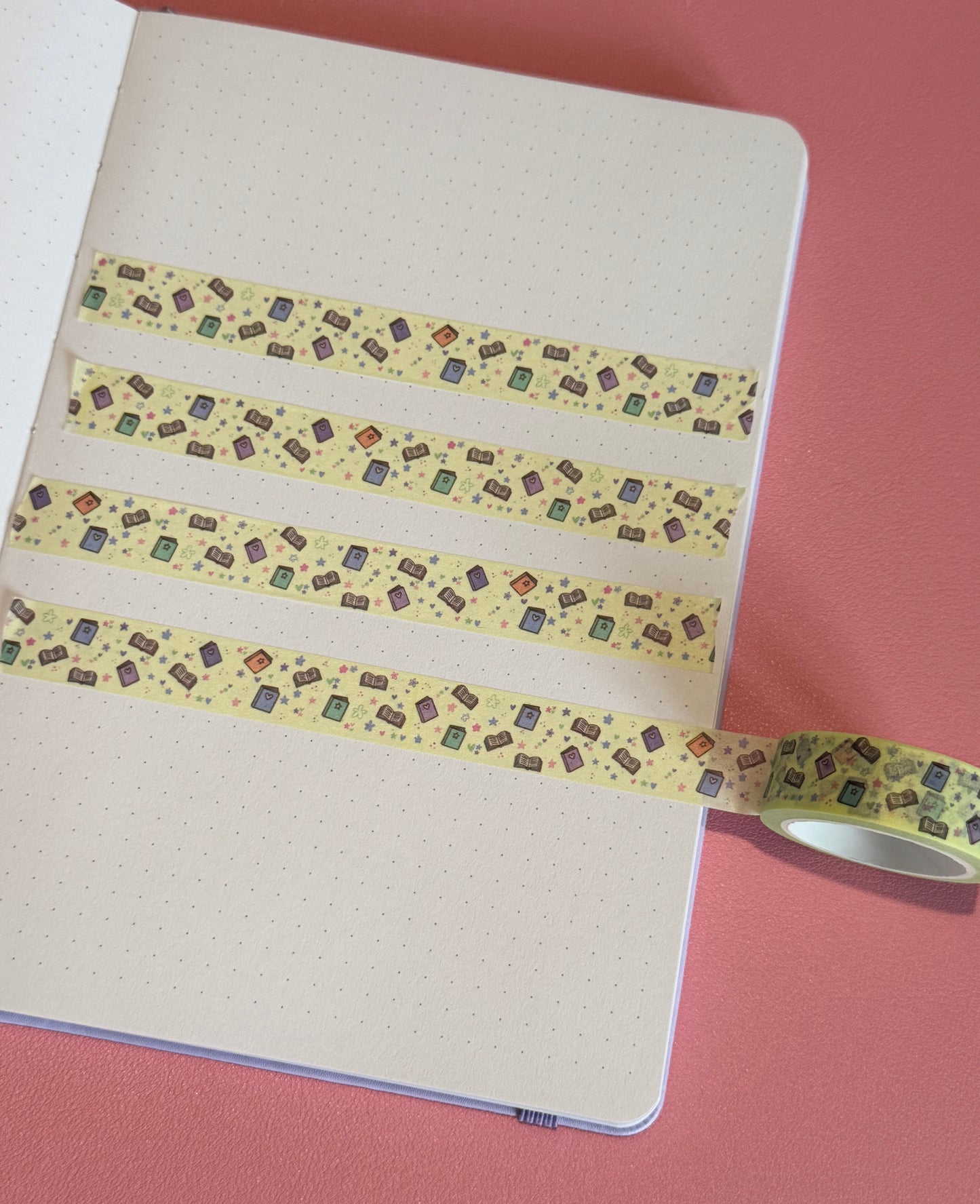 15mm Pastel Book Icons Washi Tape