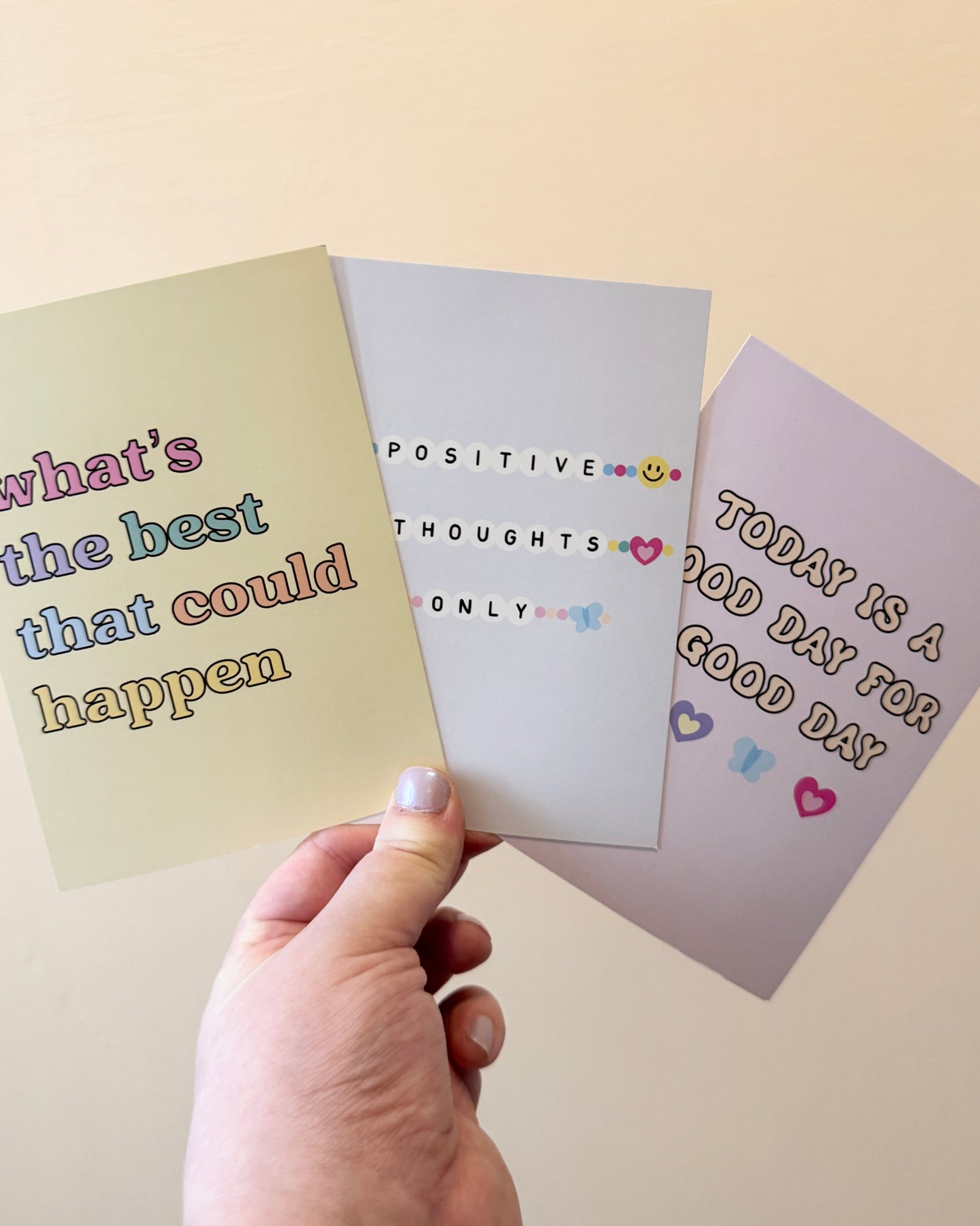 Trio of Motivational Postcards