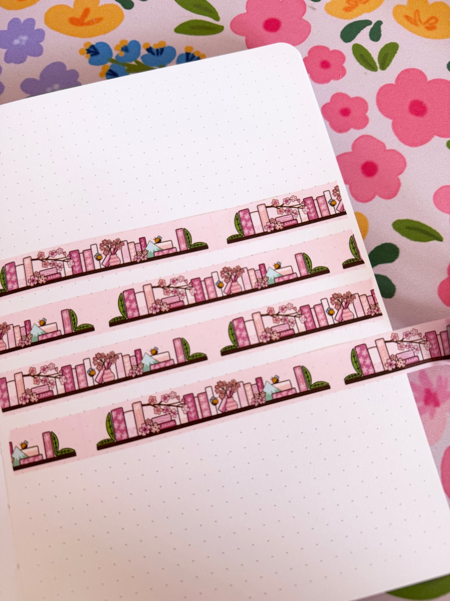 15mm Cherry Blossom Bookshelf Washi Tape