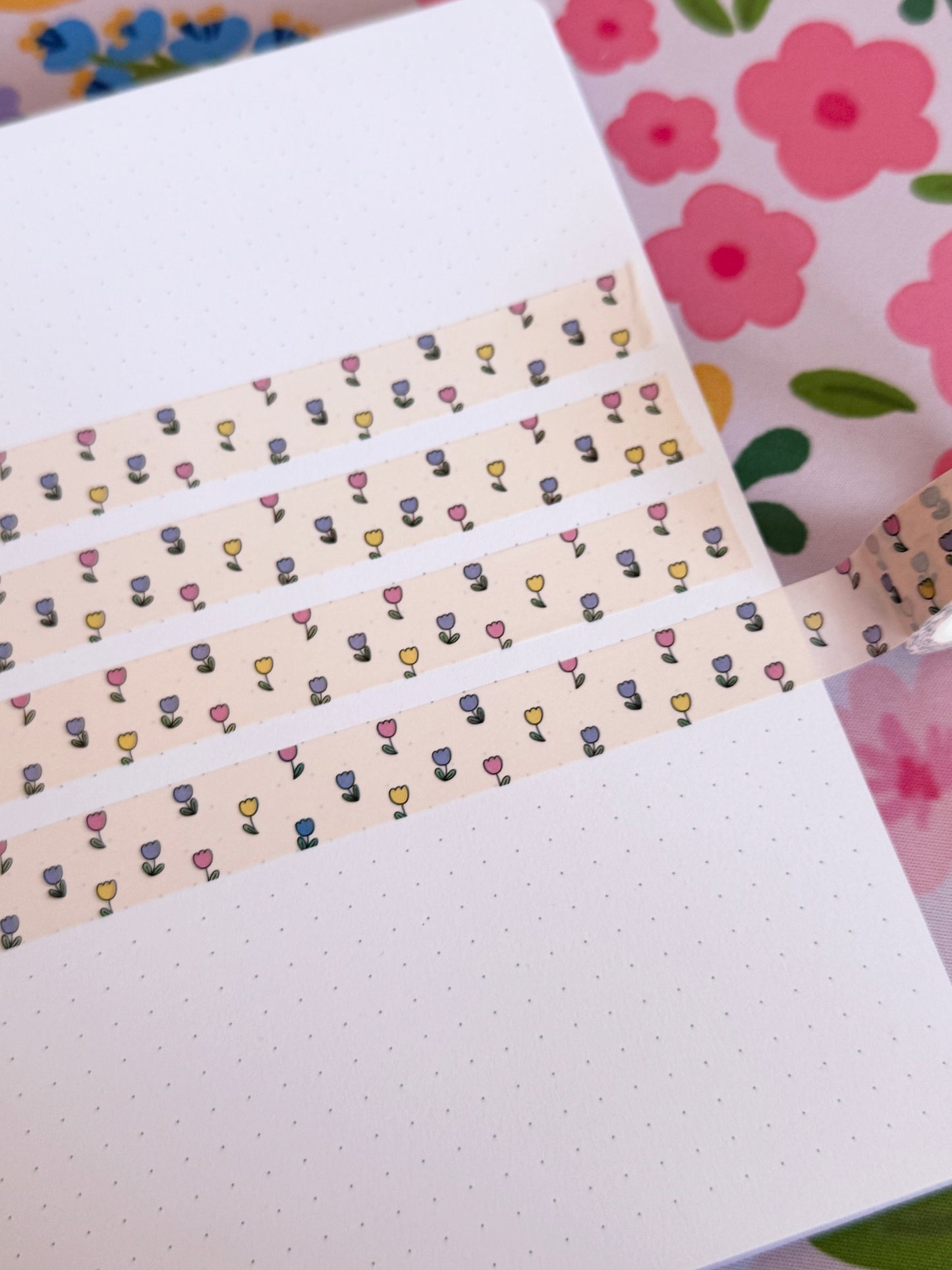 15mm Spring Tulips Washi Tape