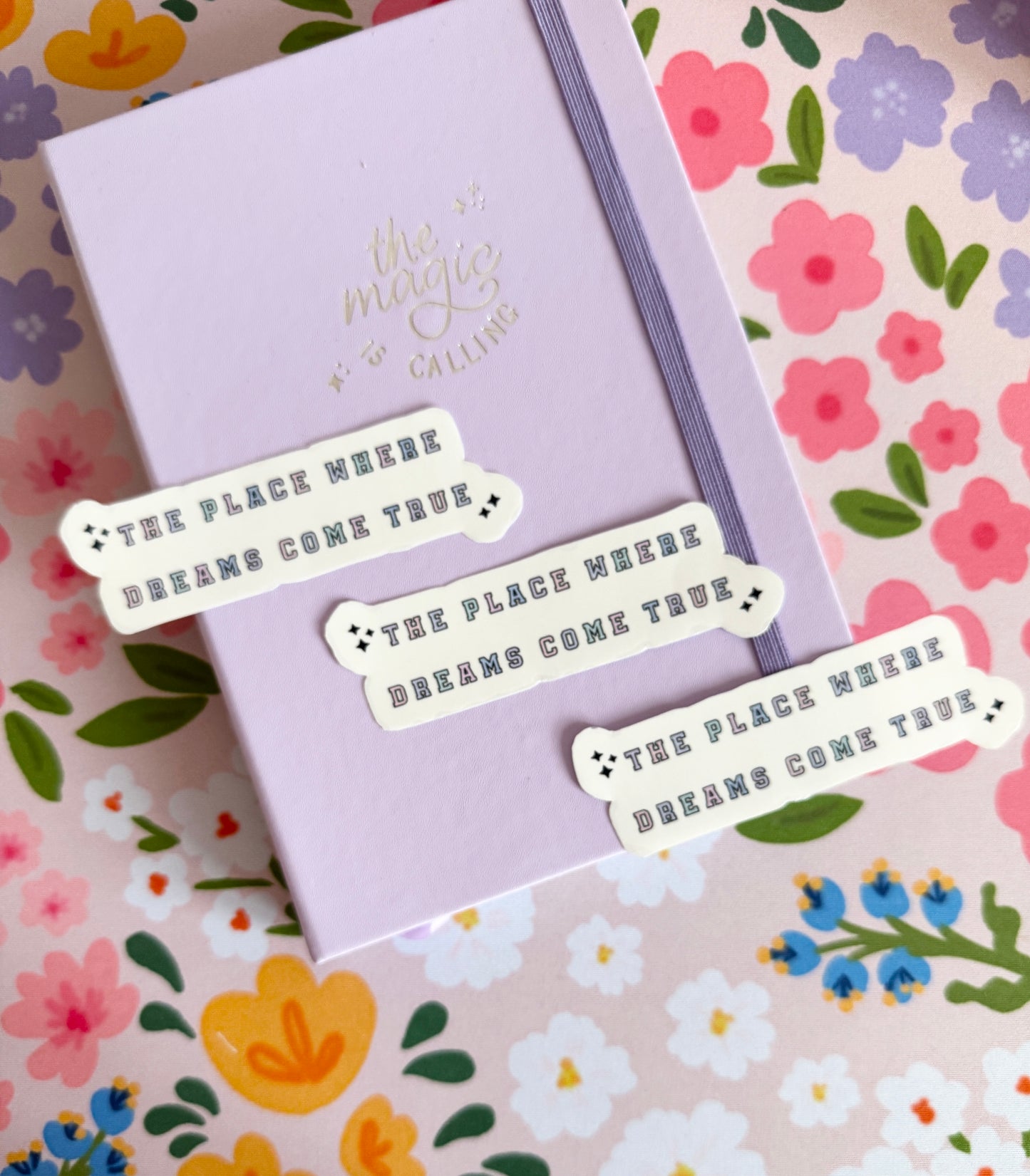 'The Place Where Dreams Come True' Clear Sticker