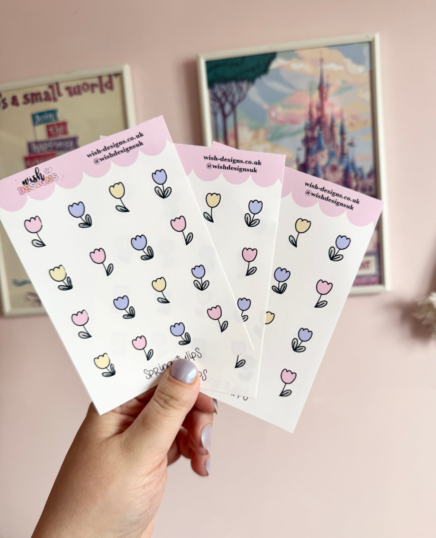 Spring Tulips Vinyl Sticker Sheet