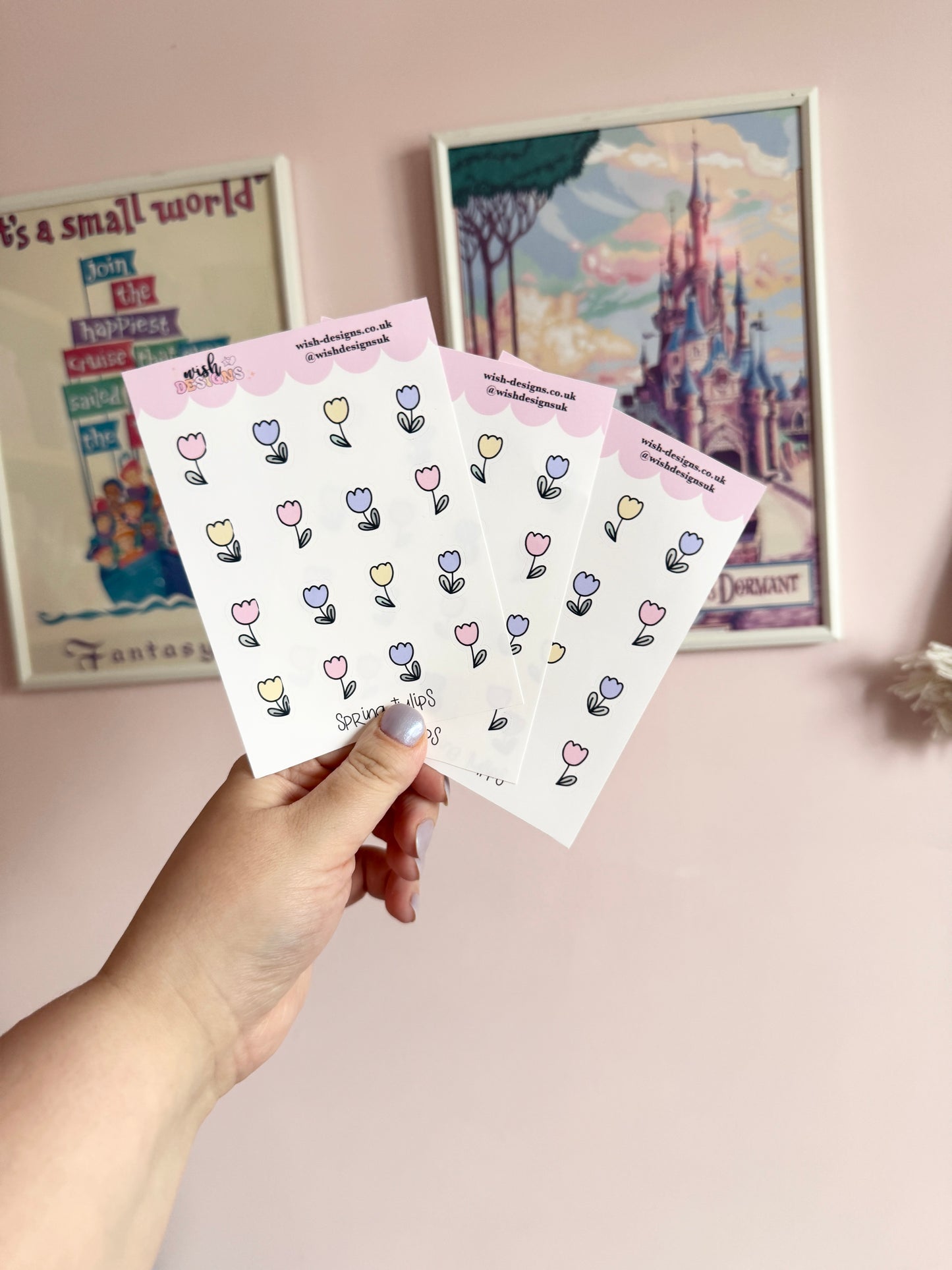 Spring Tulips Vinyl Sticker Sheet
