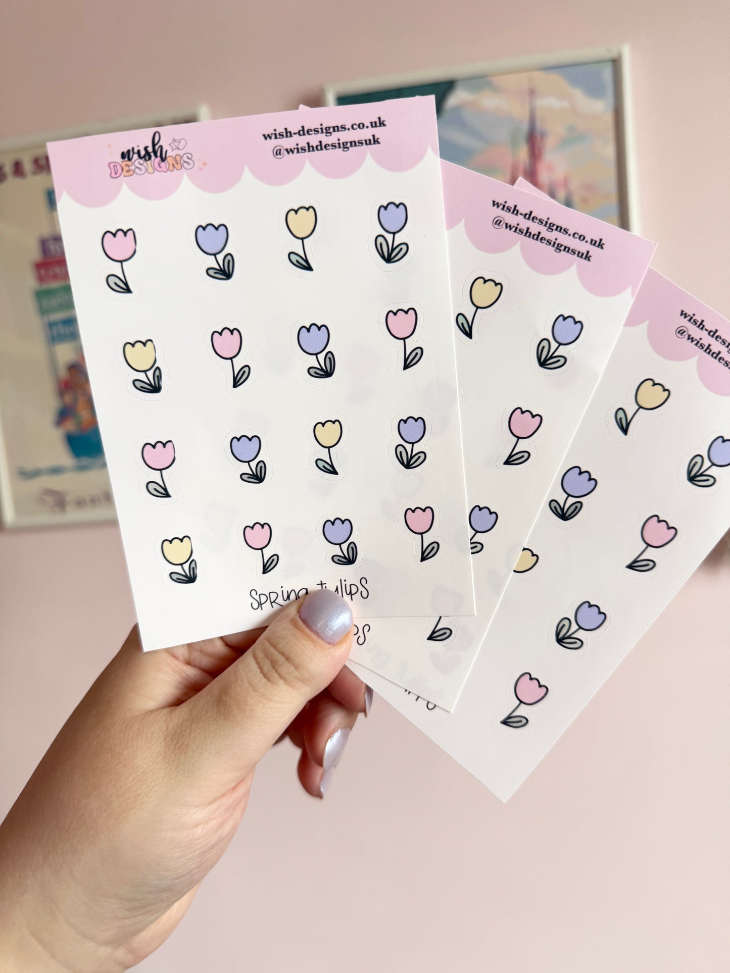 Spring Tulips Vinyl Sticker Sheet
