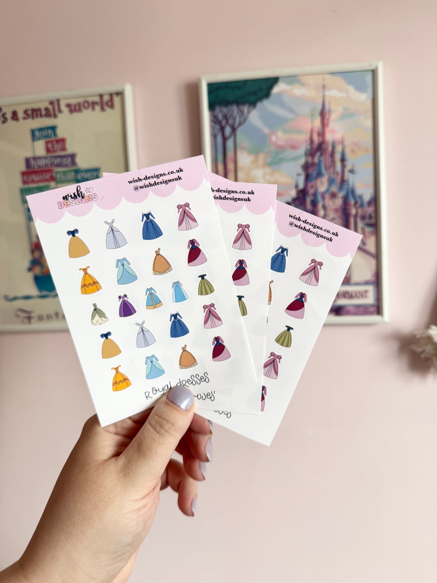Royal Dresses Vinyl Sticker Sheet
