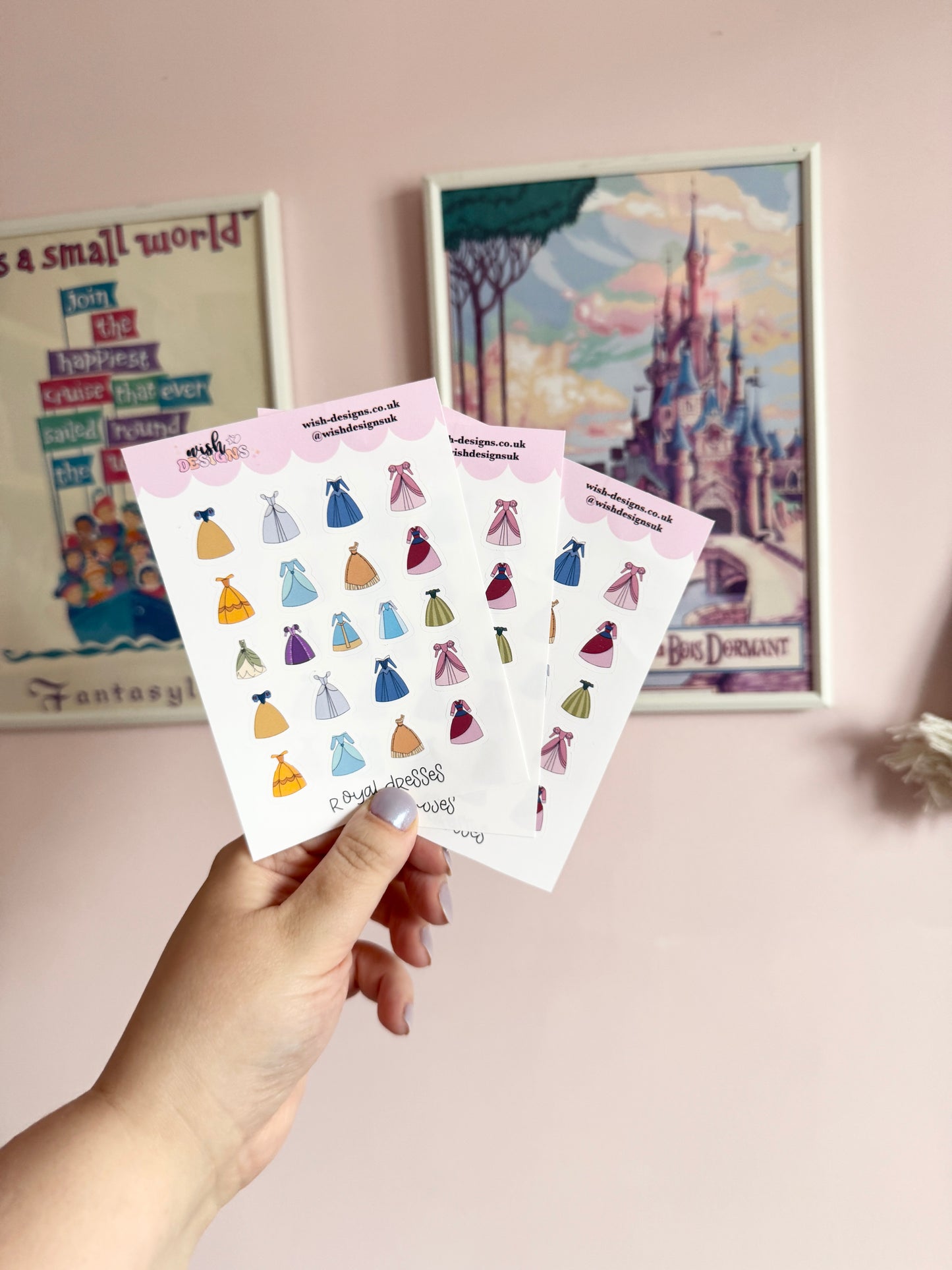 Royal Dresses Vinyl Sticker Sheet