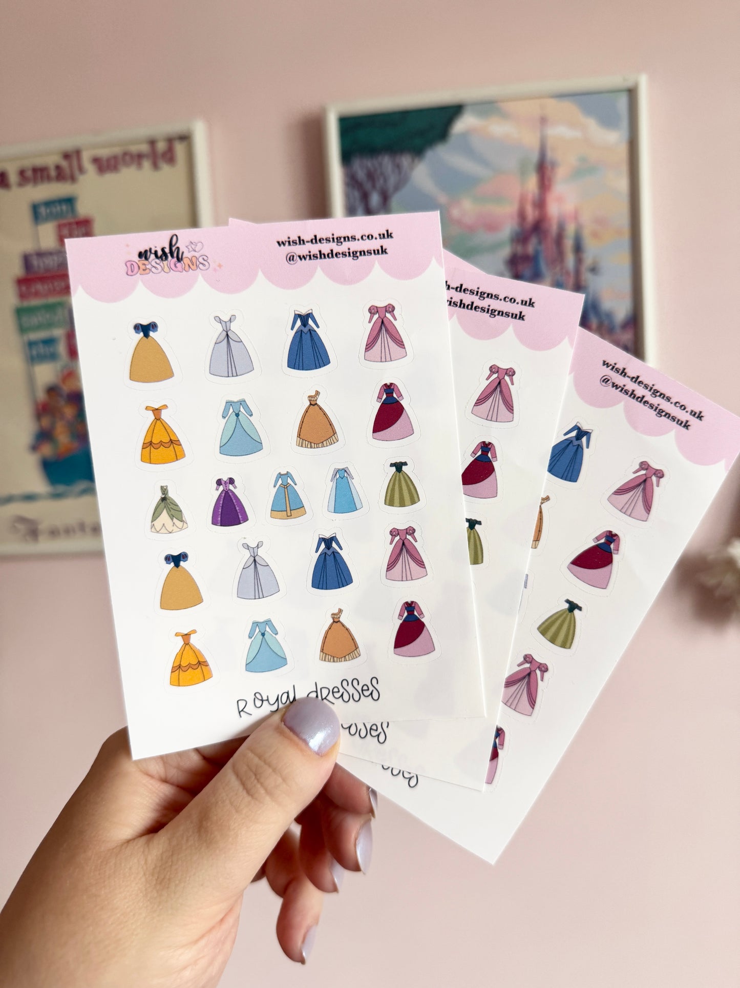 Royal Dresses Vinyl Sticker Sheet