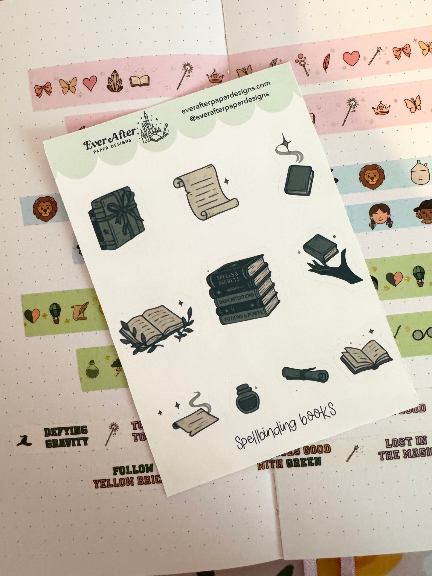 Spellbinding Books Sticker Sheet