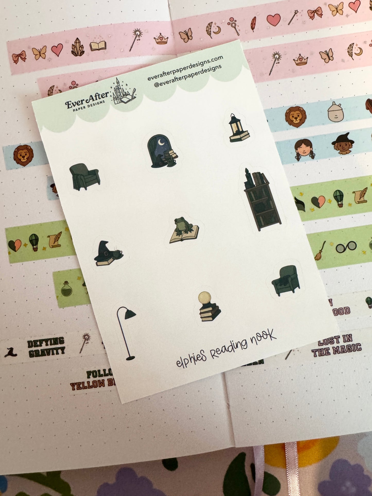 Elphie's Reading Nook Sticker Sheet