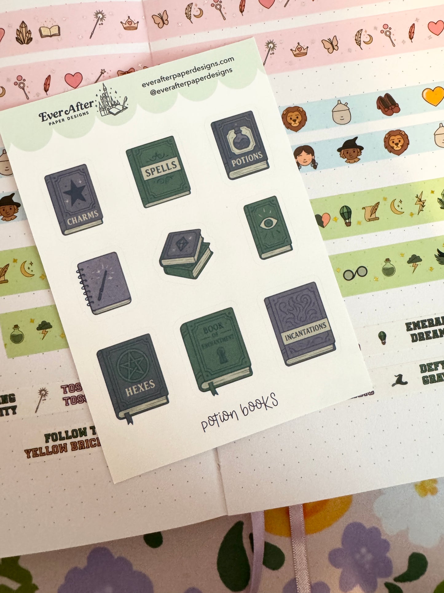 Potion Books Sticker Sheet