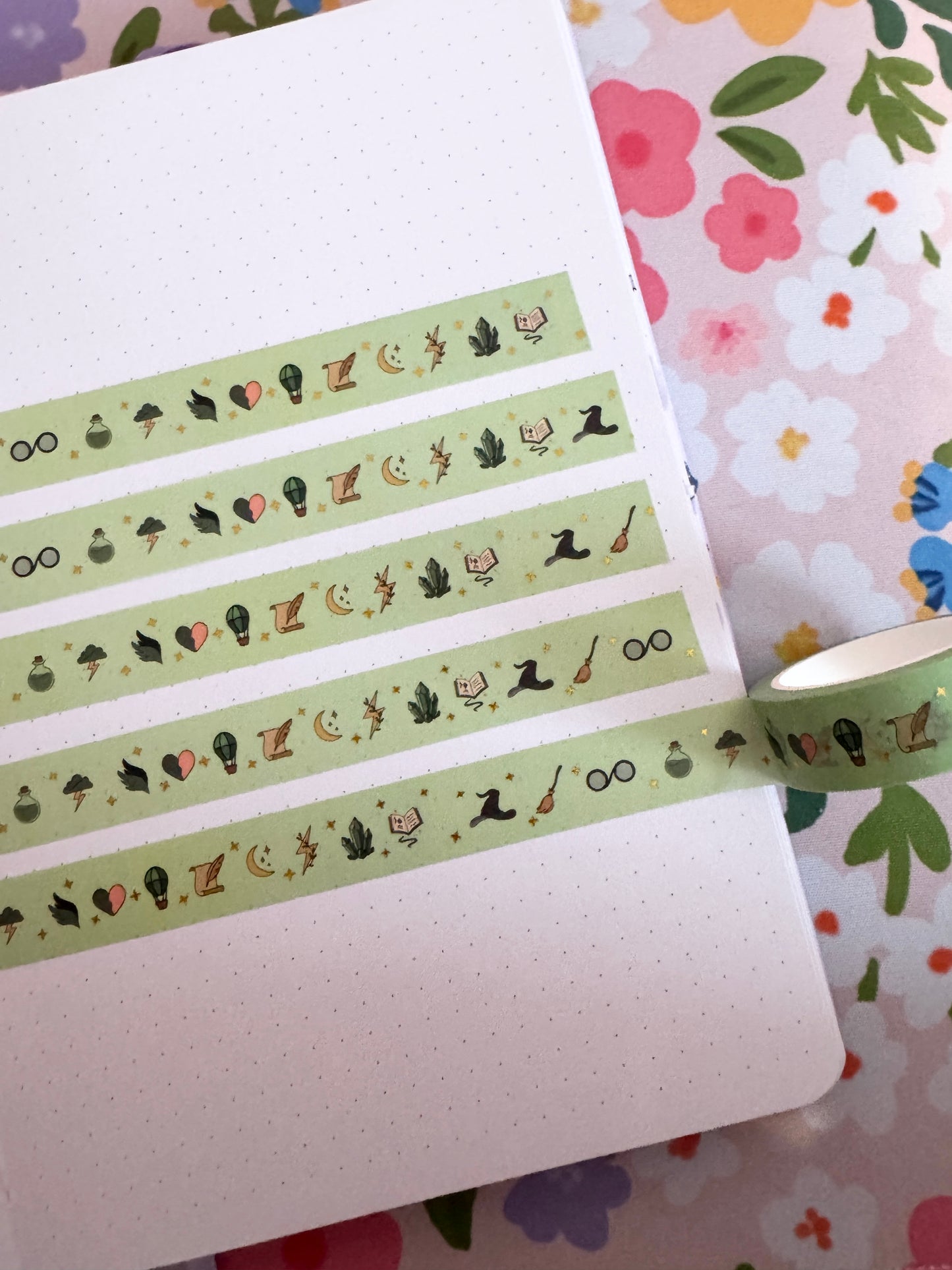 15mm Green Witch Washi Tape