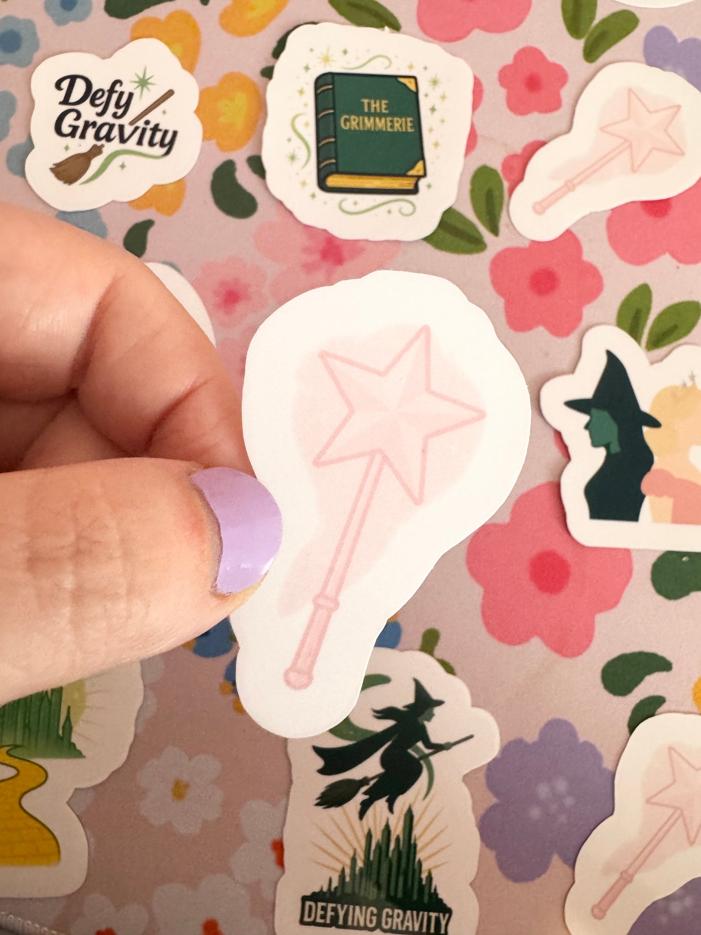 Good Witch Wand Clear Sticker