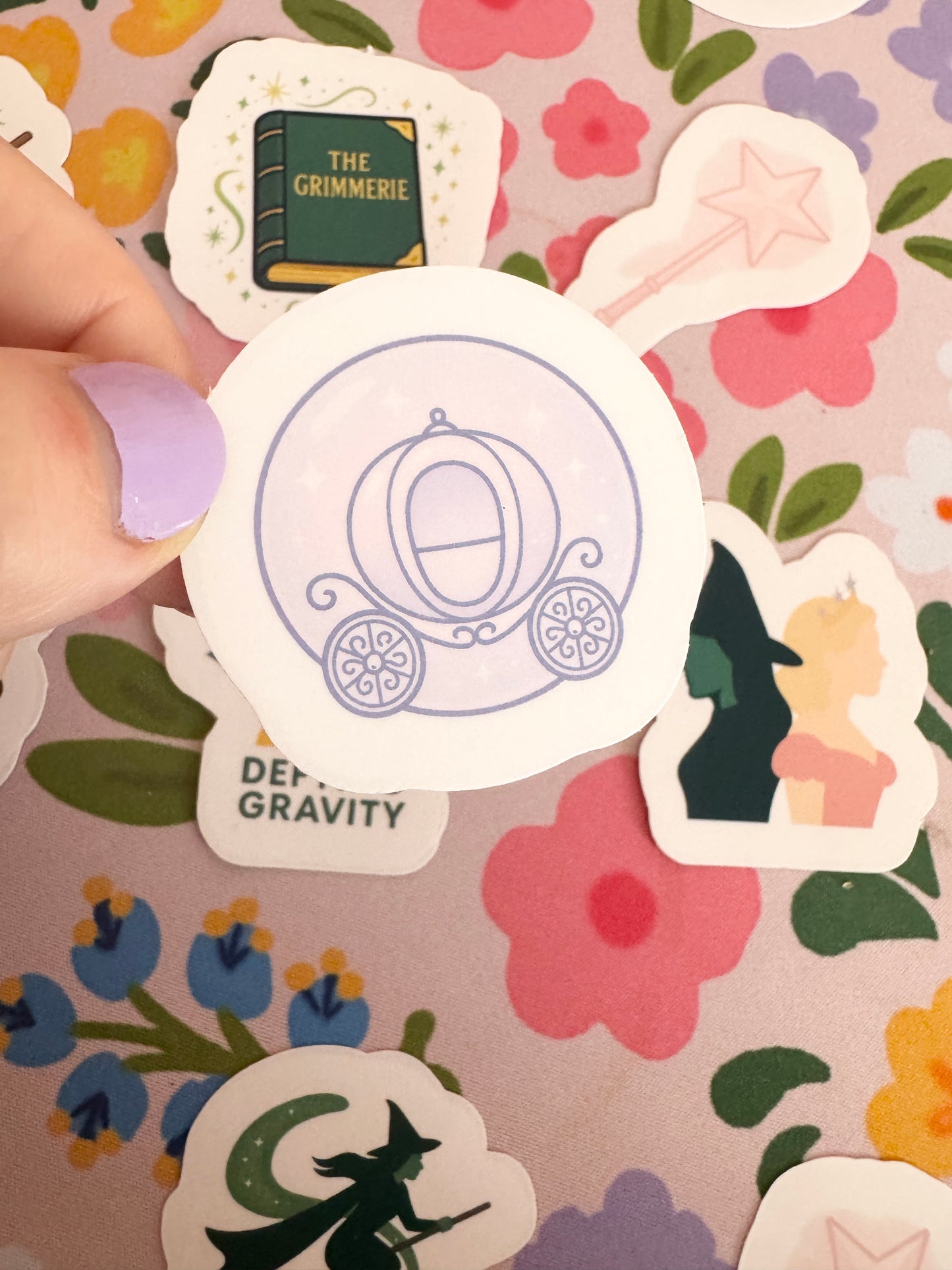 Bubble Carriage Clear Sticker