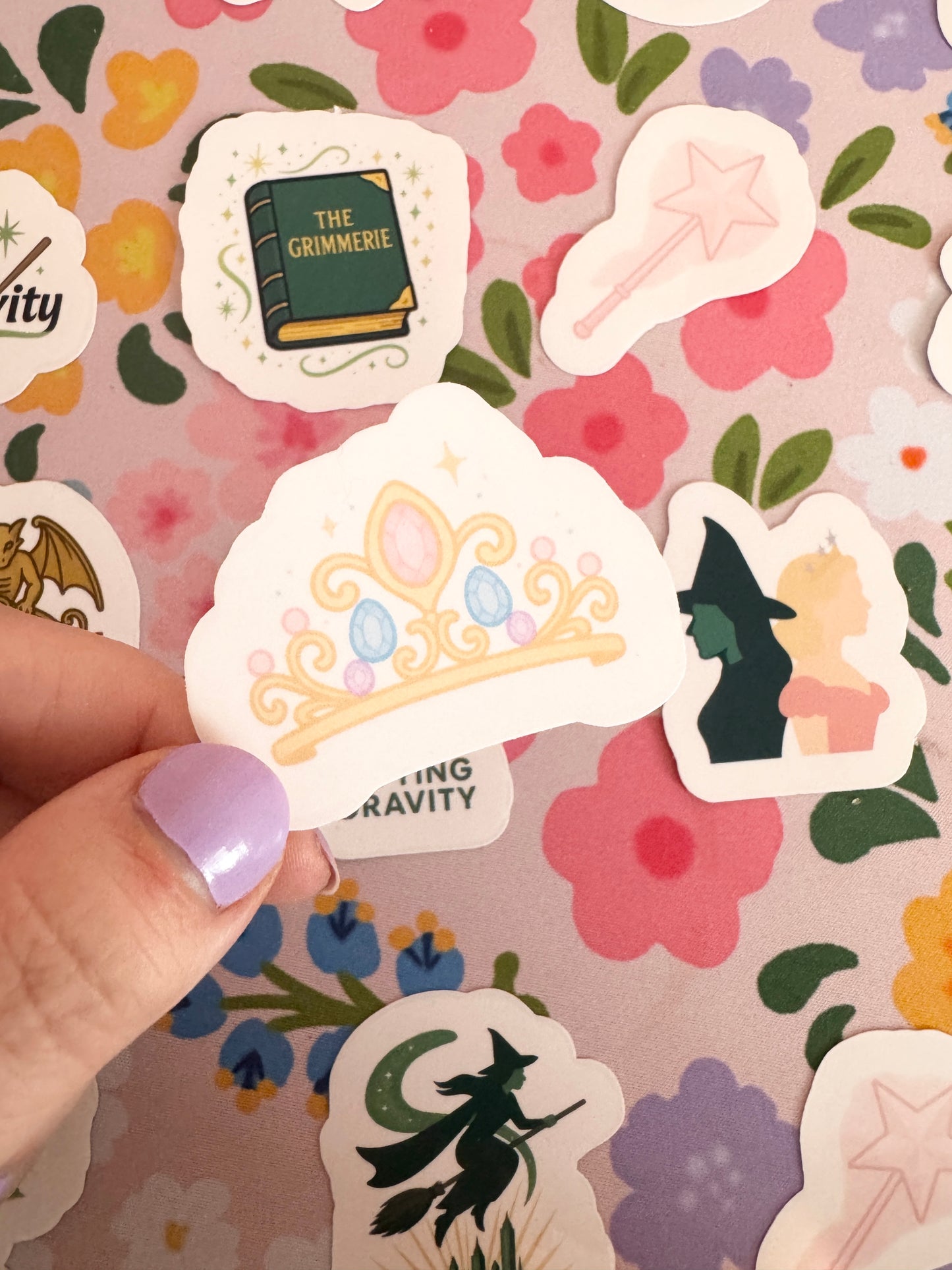 Good Witch Crown Clear Sticker