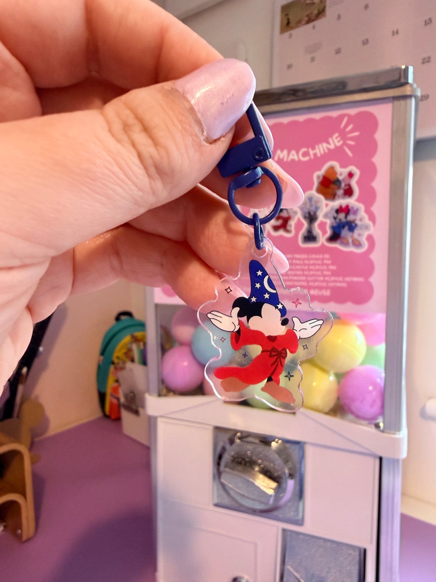 Magical Sorcerer Mouse Mini Acrylic Keychain