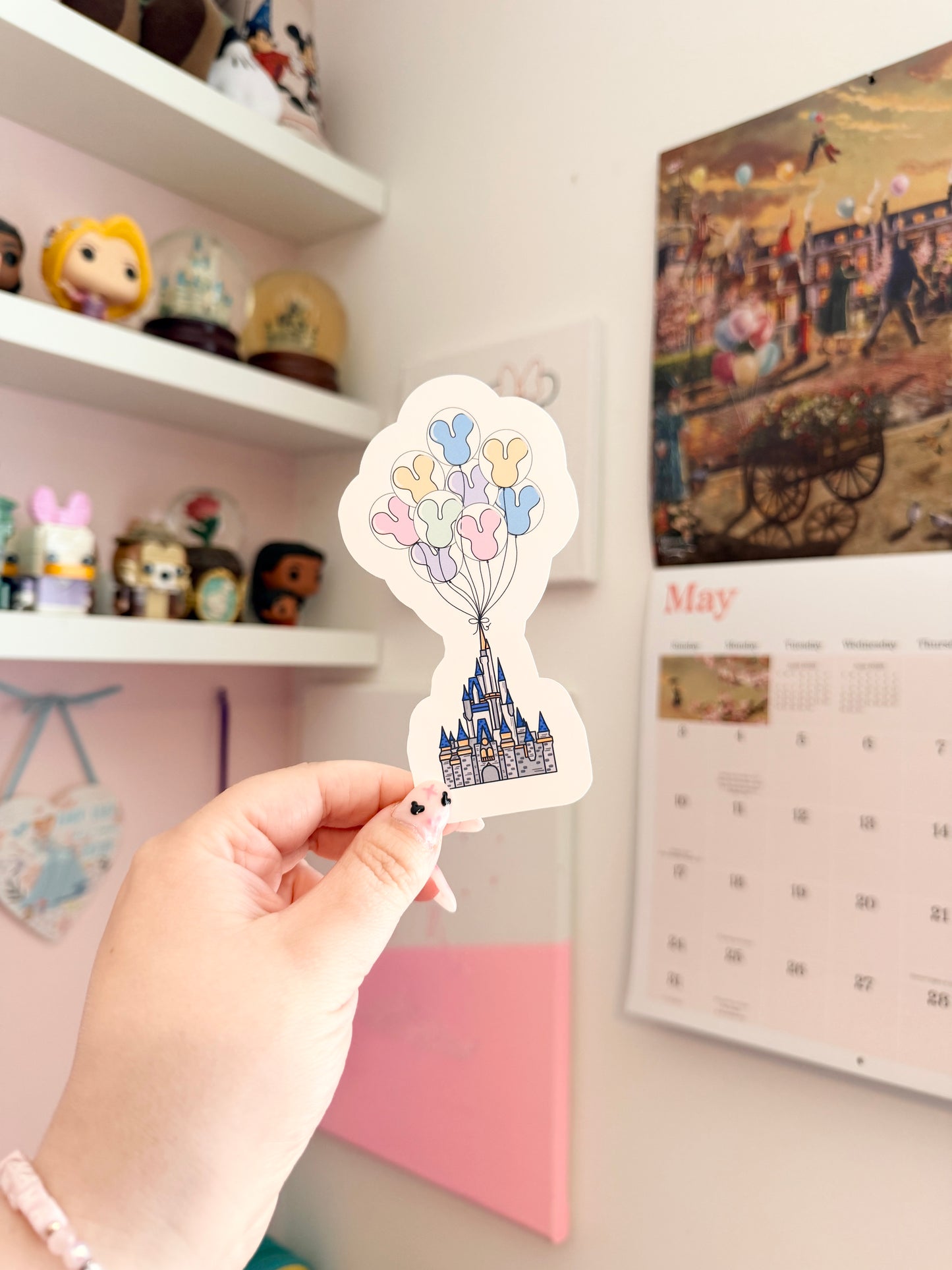 Magical Balloon Castle Vinyl Sticker