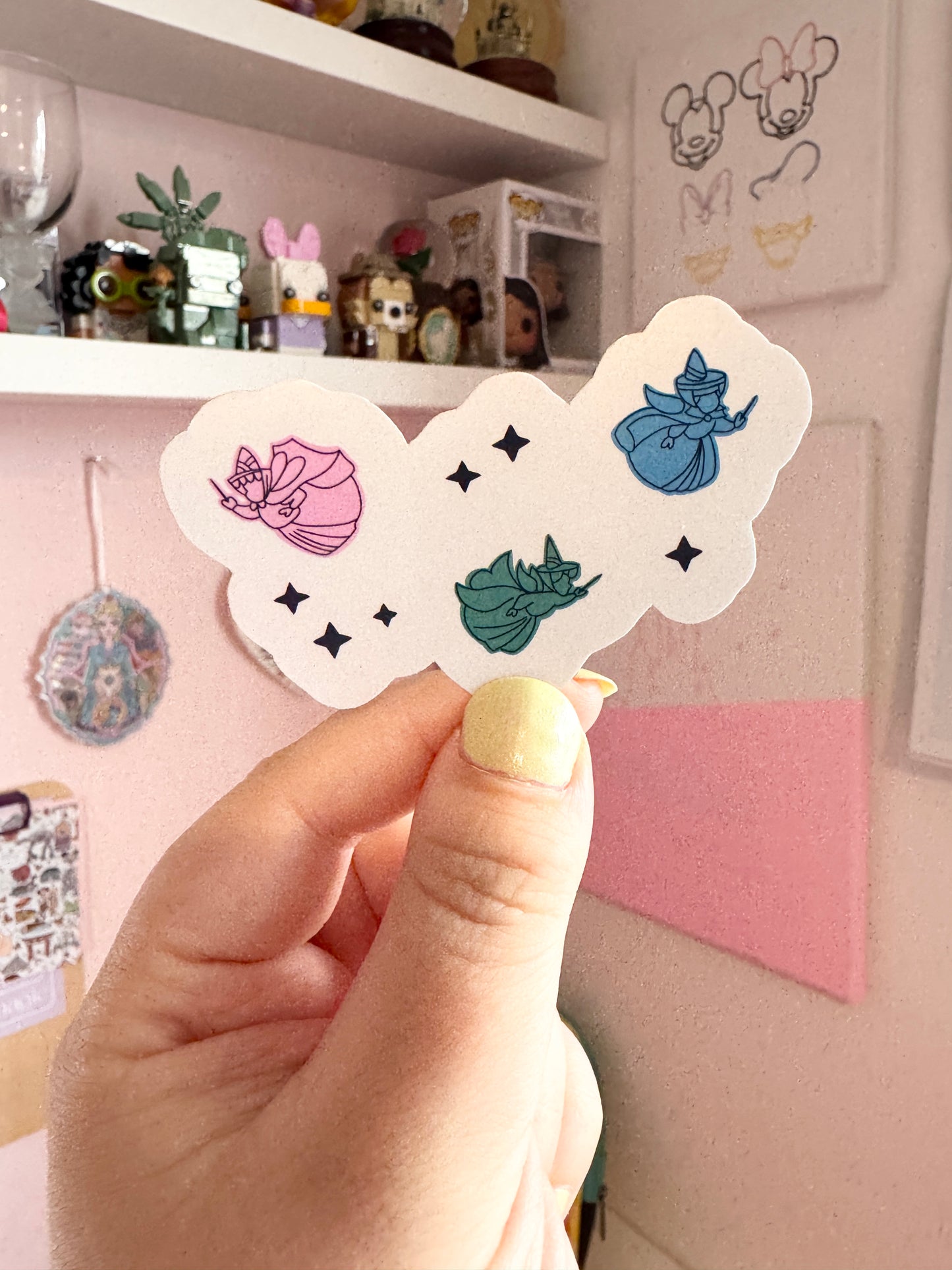 3 Fairies Holographic Sticker