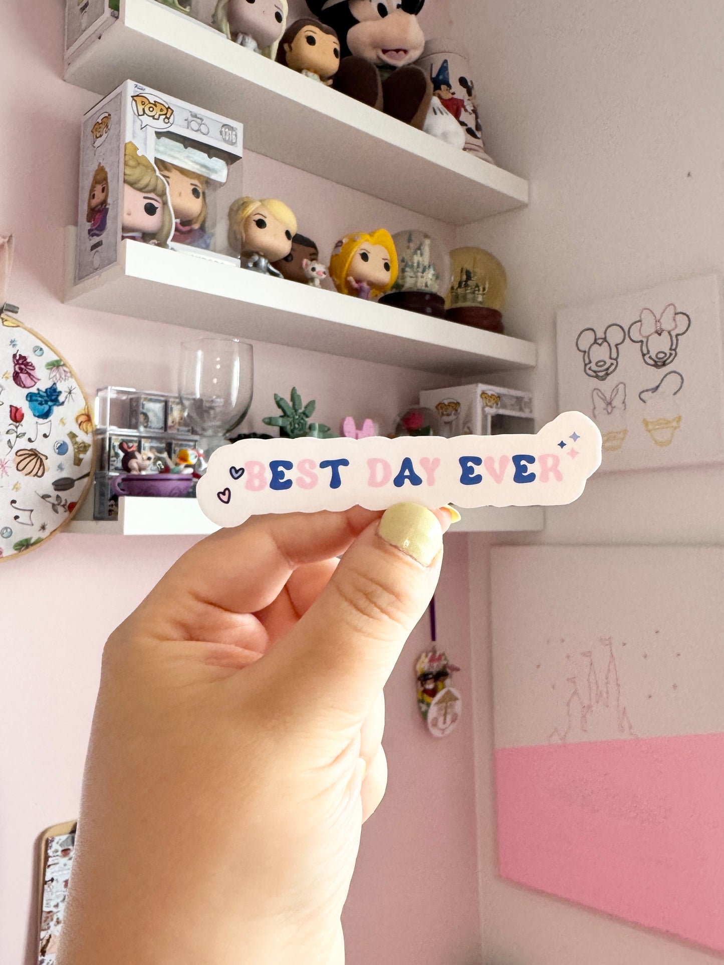 Best Day Ever Clear Sticker