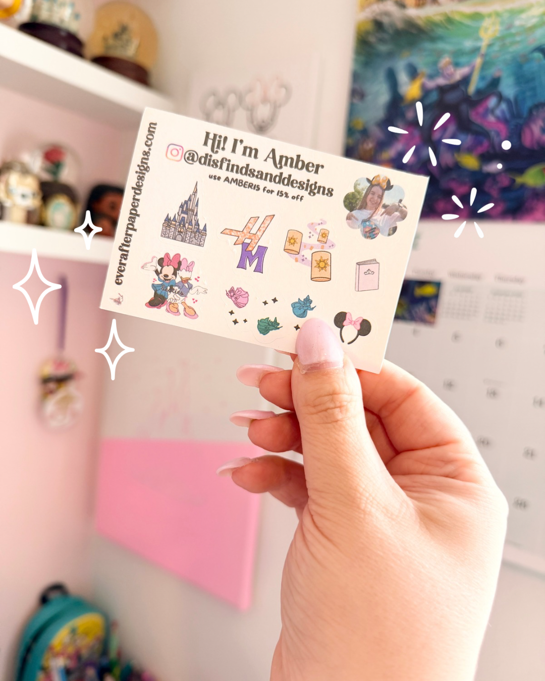 Custom Contact Sticker Cards