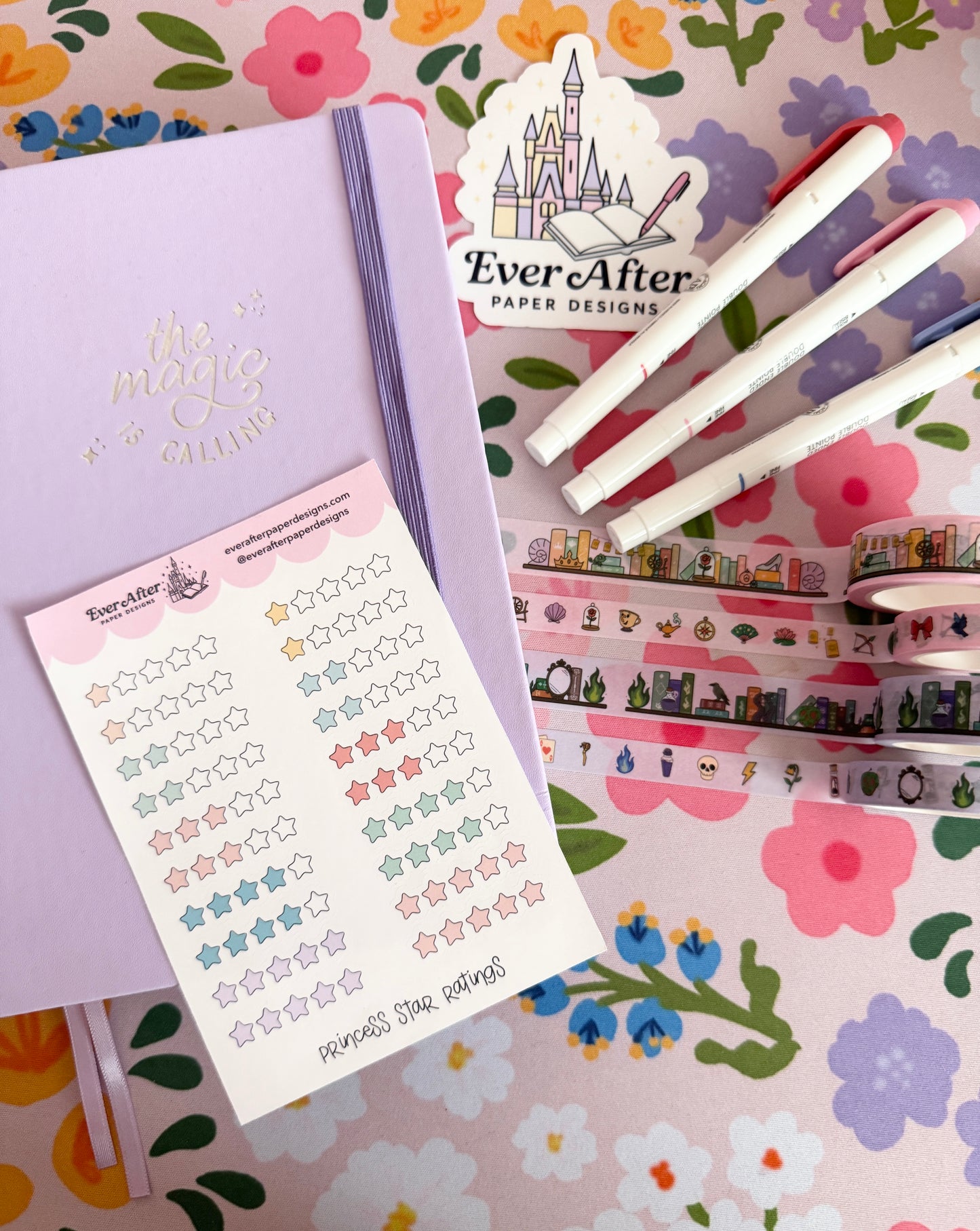Princess Star Ratings Sticker Sheet